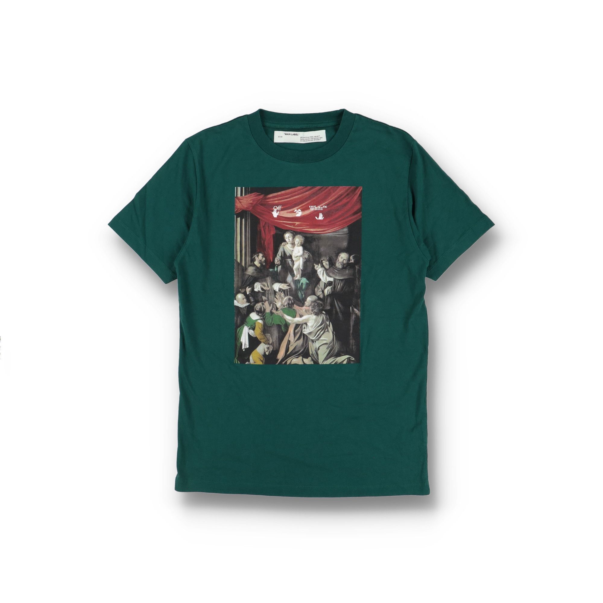 Off-White Green Caravaggio Arrows T-Shirt Size US M / EU 48-50 / 2 - 1 Thumbnail