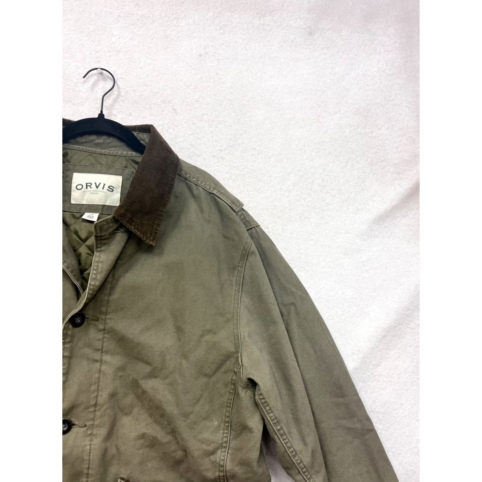 Orvis Orvis Jacket Corduroy Collar Olive Quilted Mens L Cotton Polyester Coat/Field Coat Size US L / EU 52-54 / 3 - 6 Thumbnail