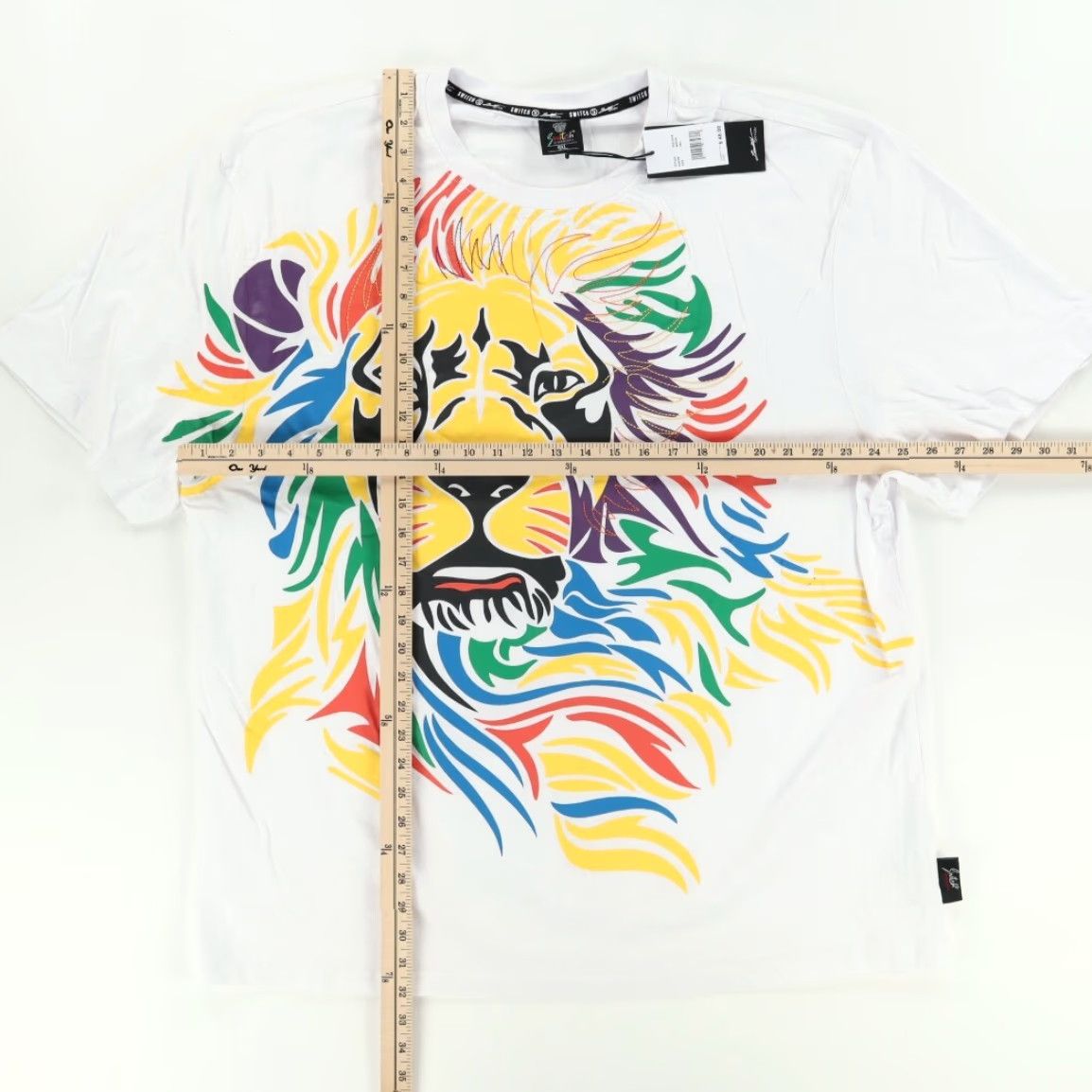 Vintage Switch Lion Limited Edition Solid T-Shirt White Men's 4XL Shirt Men 4XL White Lion Limited Edition Sweat? Size US XXL / EU 58 / 5 - 3 Thumbnail