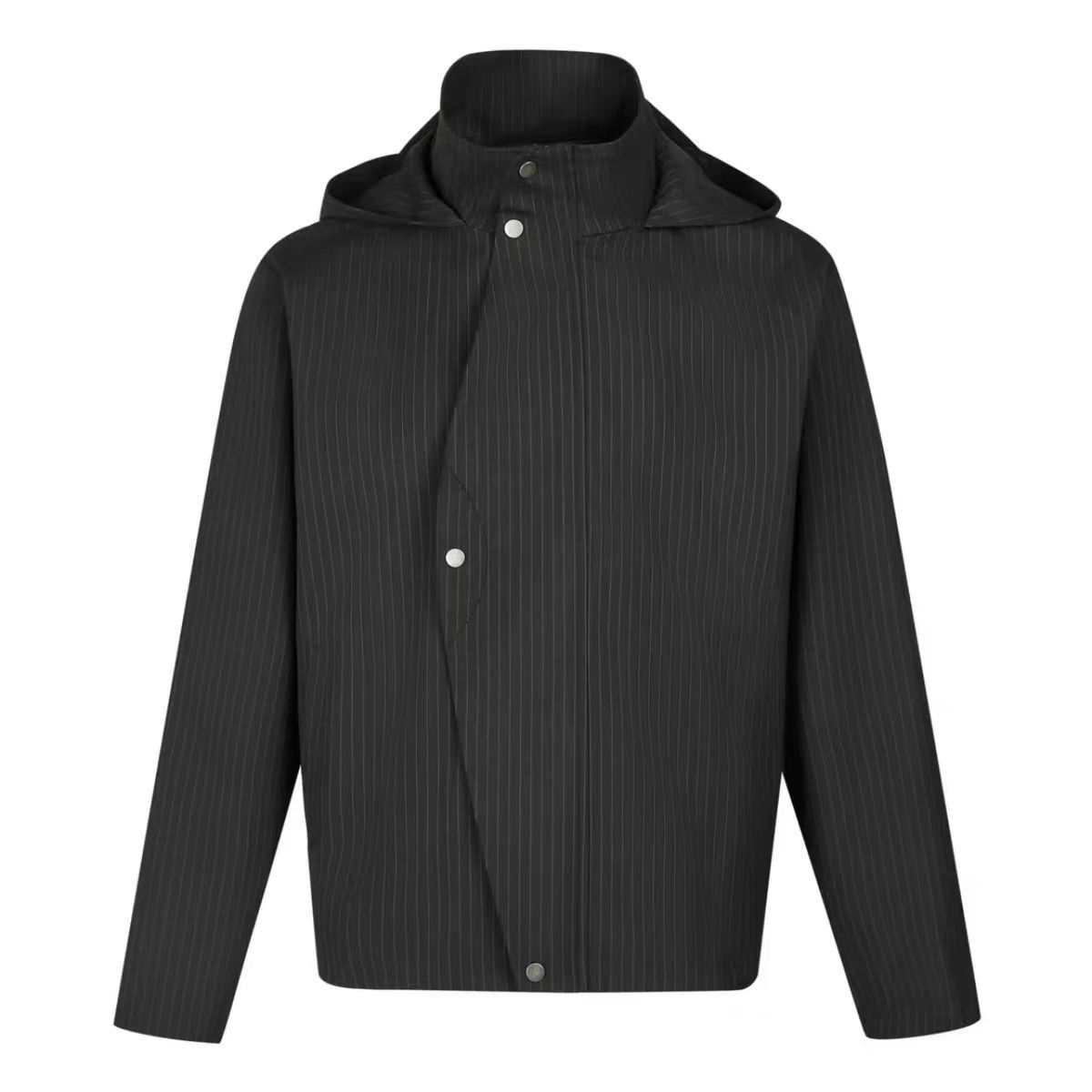 Japanese Brand Vintage Street Punk Stripe Loose Casual Hooded Jacket Coat Size US L / EU 52-54 / 3 - 8 Thumbnail