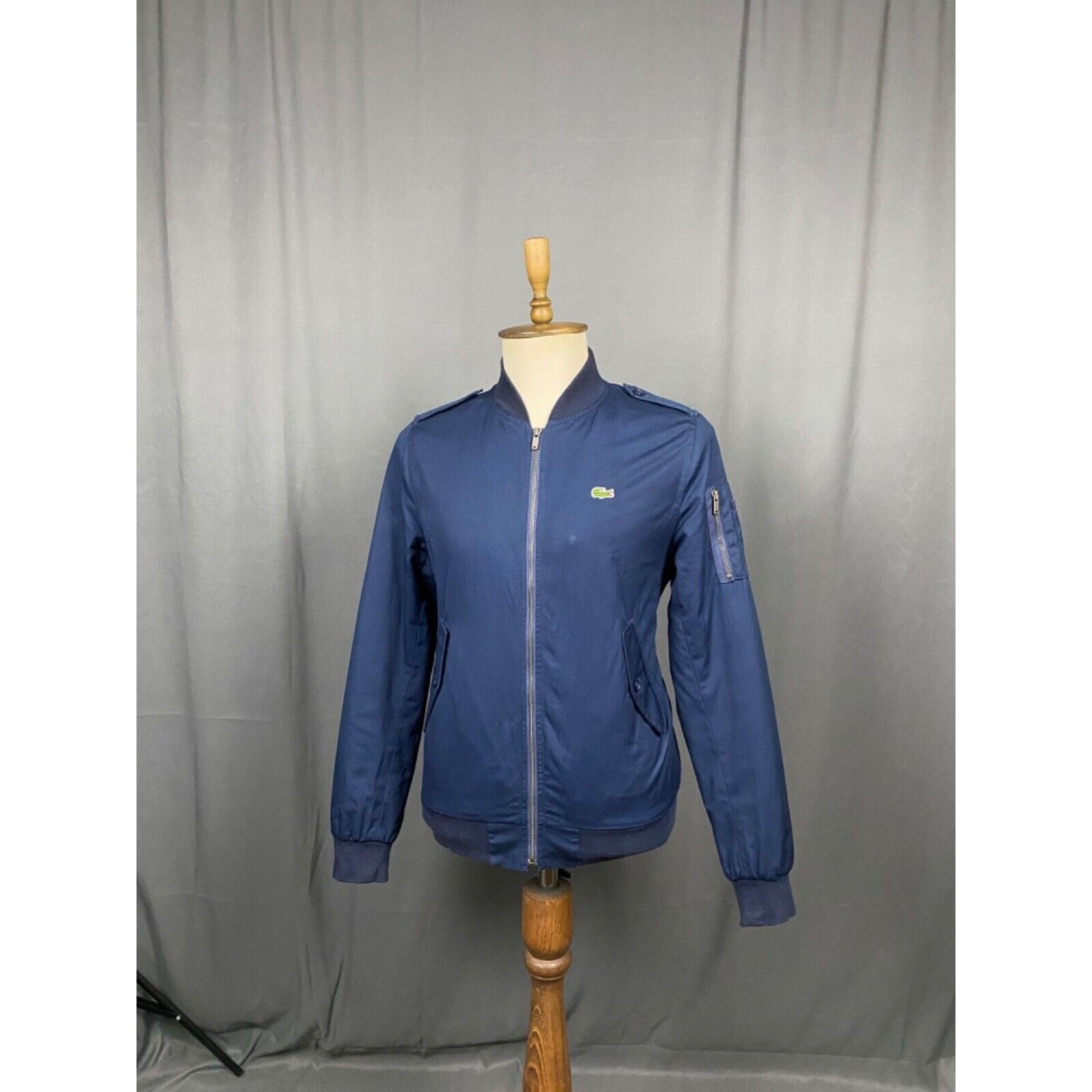Lacoste Lacoste LIVE! Men's Blue Bomber Jacket Size 48 Size US M / EU 48-50 / 2 - 4 Thumbnail