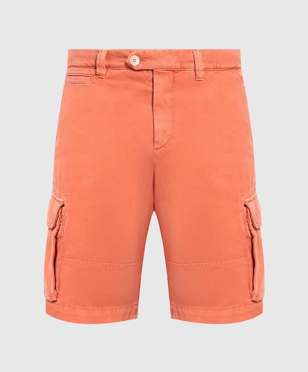 image of Brunello Cucinelli O1W1Db10524 Bermuda Shorts In Orange, Men's (Size 34)