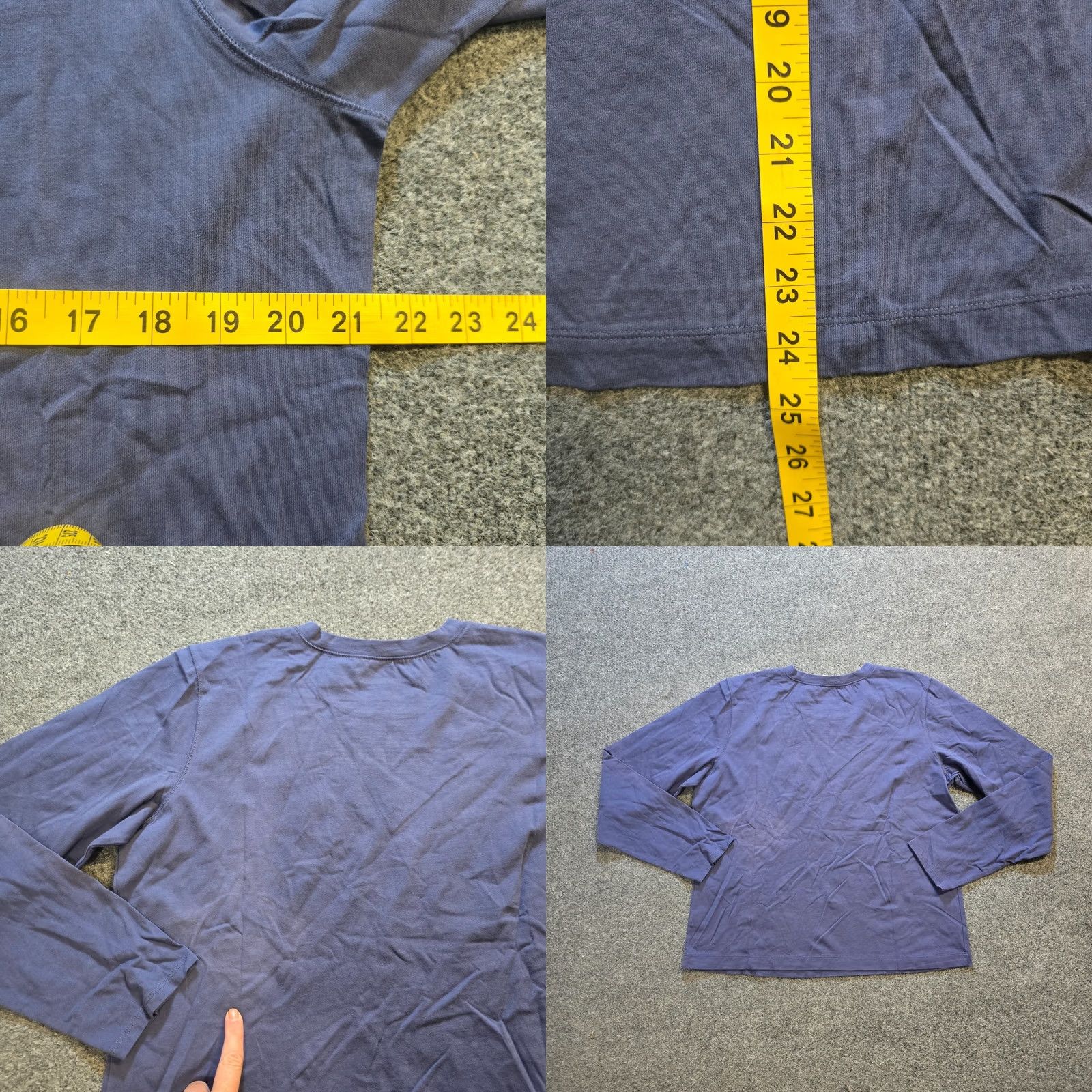 Vintage Sundance Top Women XL Blue Long Sleeve Crew Neck Horseshoe Equestrian Basic Shirt Size XL / US 12-14 / IT 48-50 - 8 Thumbnail