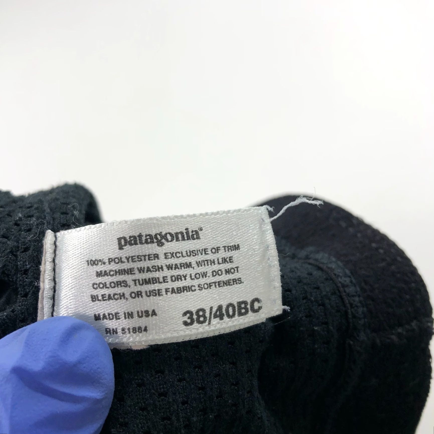 Patagonia VINTAGE PATAGONIA 38/40 BC Women’s Bralette Wireless Sports Bra Black Size ONE SIZE - 6 Thumbnail