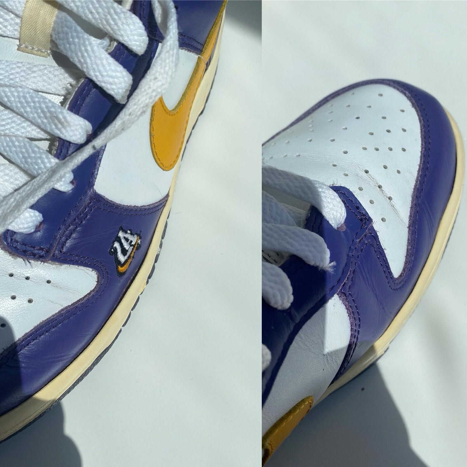 Nike 2004 Nike Dunk Low Lakers LA US7 Vintage Size US 7 / EU 40 - 12 Thumbnail