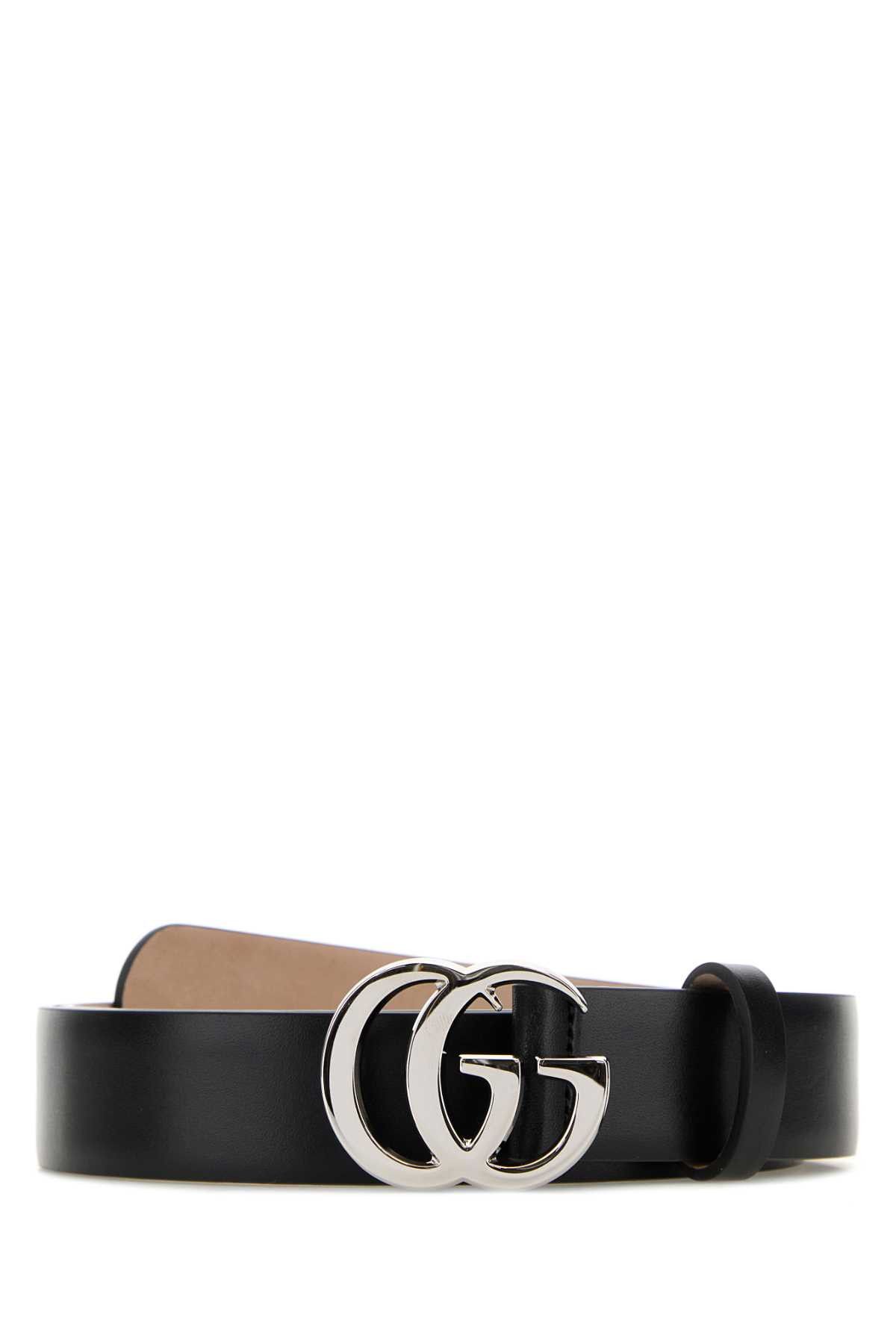 Gucci Black Leather Marmont Belt Size ONE SIZE - 1 Thumbnail