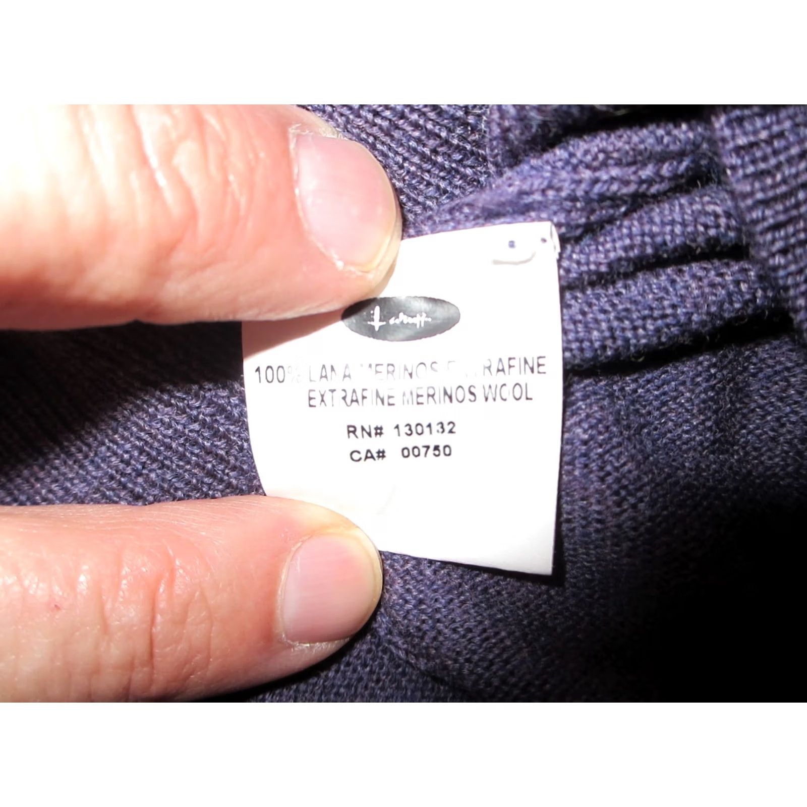 Vintage Hickey Freeman Sweater Mens Medium Purple Extra Fine Merino Wool V-Neck Pullover Size US M / EU 48-50 / 2 - 6 Thumbnail