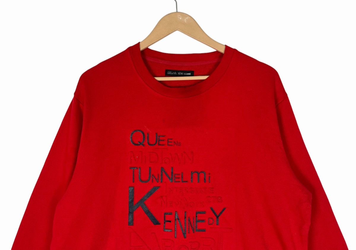 Issey Miyake × Japanese Brand × Tete Homme Tete Homme Black On Sweatshirt Size US L / EU 52-54 / 3 - 3 Thumbnail