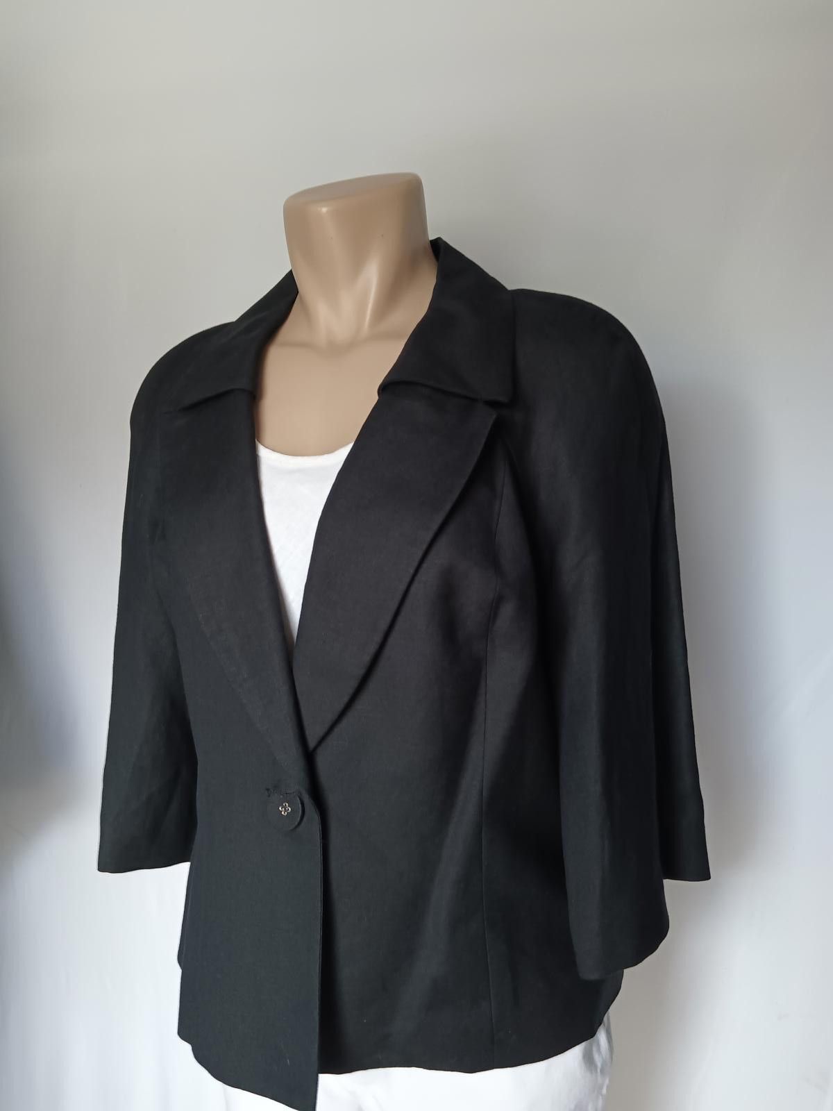 Designer Elegant Black ALFANI Blazer for Women Size L / US 10 / IT 46 - 2 Thumbnail