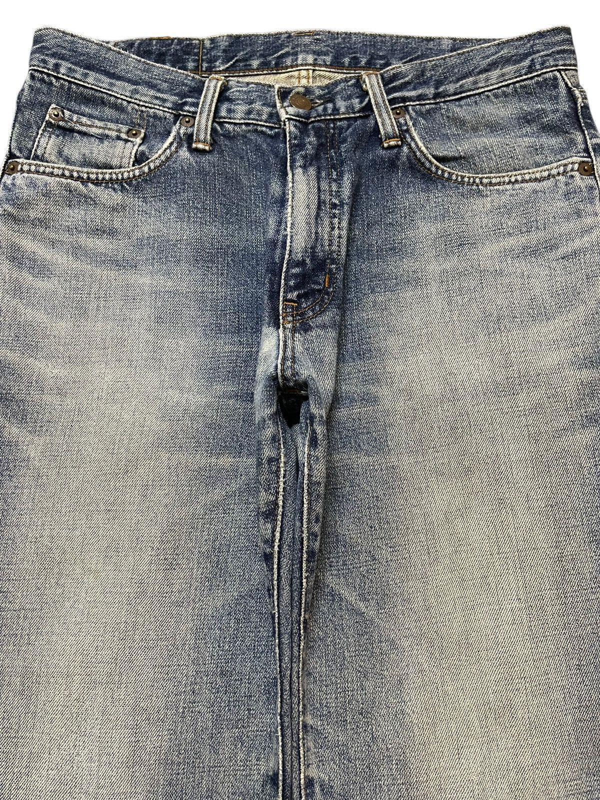 Edwin Vintage Edwin 401 Blue Wash Faded Style Wide Leg Jeans Size US 32 / EU 48 - 3 Thumbnail