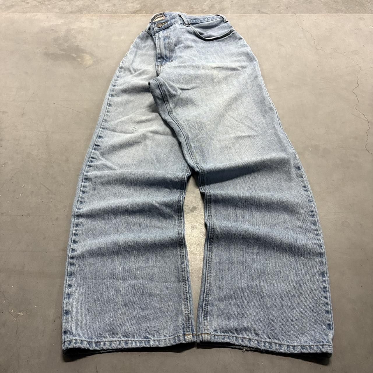 Vintage Crazy Vintage Y2K/2000s Super Baggy Skater Style Steve and Barrys Light Wash Denim Jeans! Size US 36 / EU 52 - 3 Thumbnail