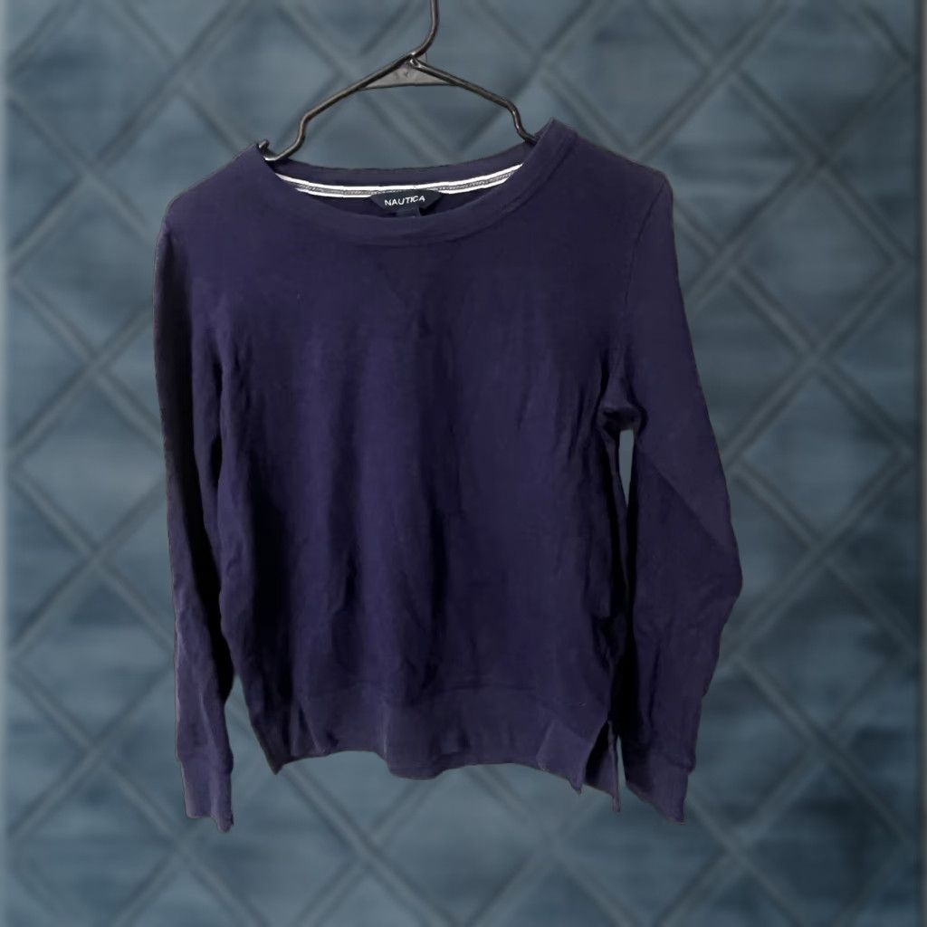 Nautica Nautica Sweater Navy Crew Neck Long Sleeve Knit Pullover Women Adult Small Size S / US 4 / IT 40 - 1 Thumbnail
