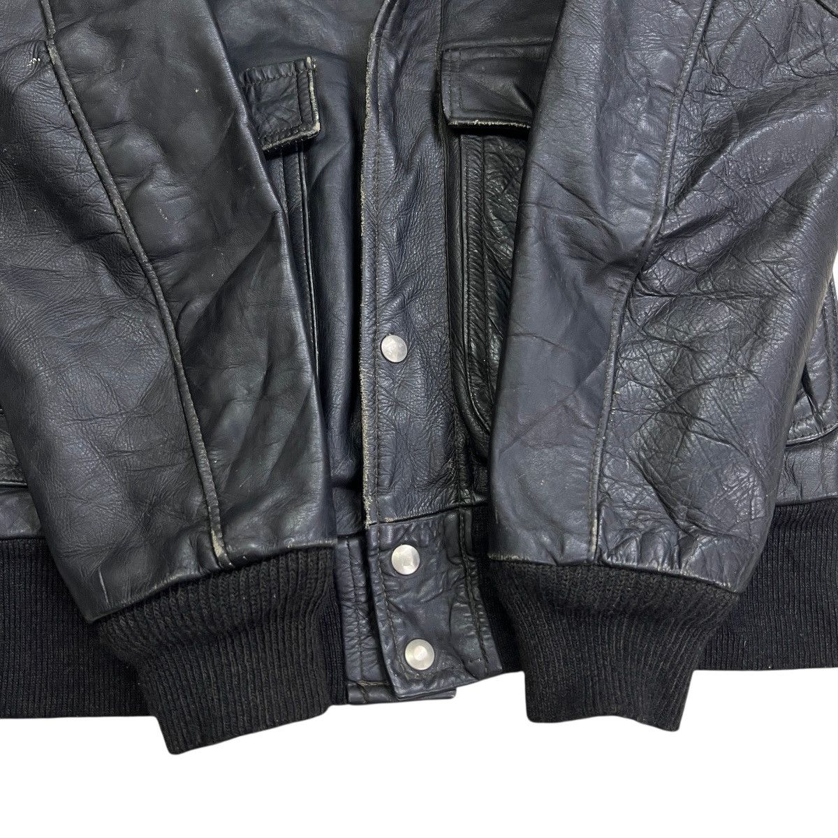 Harley Davidson 🔥 Vintage AMF HARLEY DAVISON Leather Jacket Talon Zip Usa Size US M / EU 48-50 / 2 - 11 Thumbnail