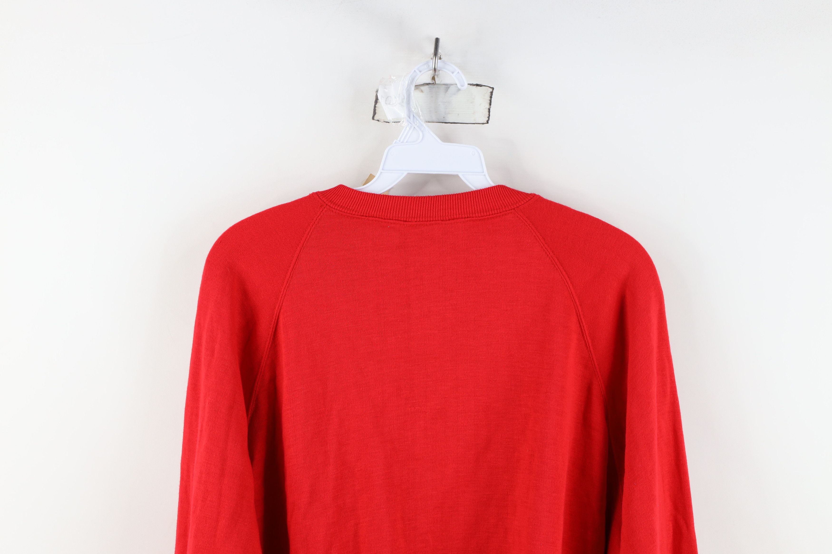 Vintage Deadstock Vintage 70s Streetwear Crewneck Sweatshirt Red Size US L / EU 52-54 / 3 - 11 Thumbnail