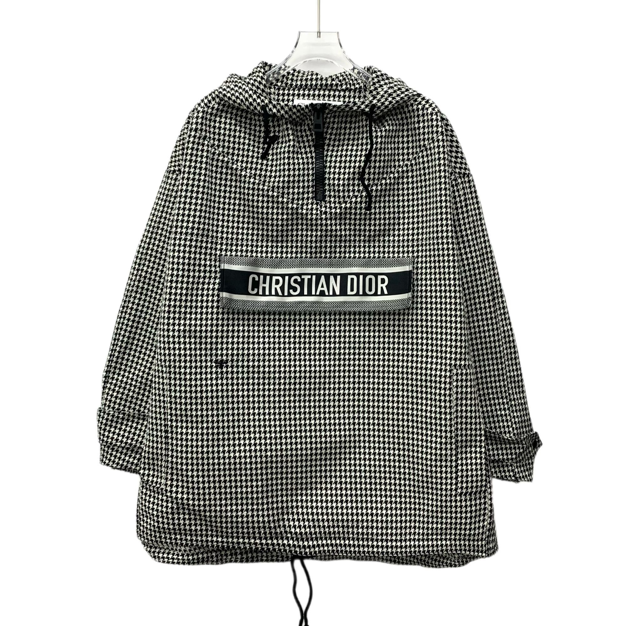 Dior Christian Dior Houndstooth Hooded Jacket XS Long Sleeve Bee Size XS / US 0-2 / IT 36-38 - 1 Thumbnail