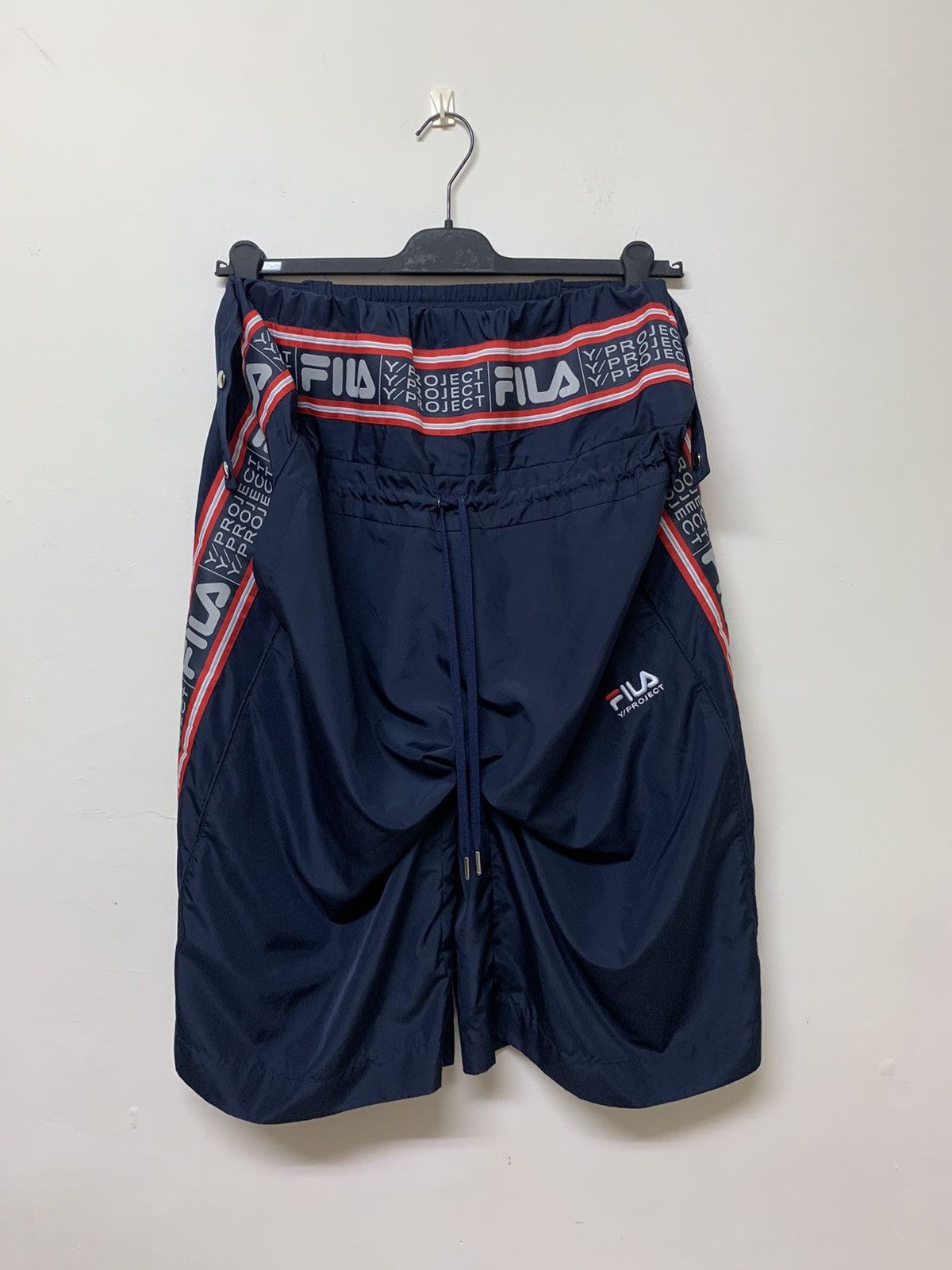 【正規品】Y/PROJECT FILA POP UP TRACK SHORTS Y/Project Y/Project x FILA POP UP TRACK SHORTS | Grailed