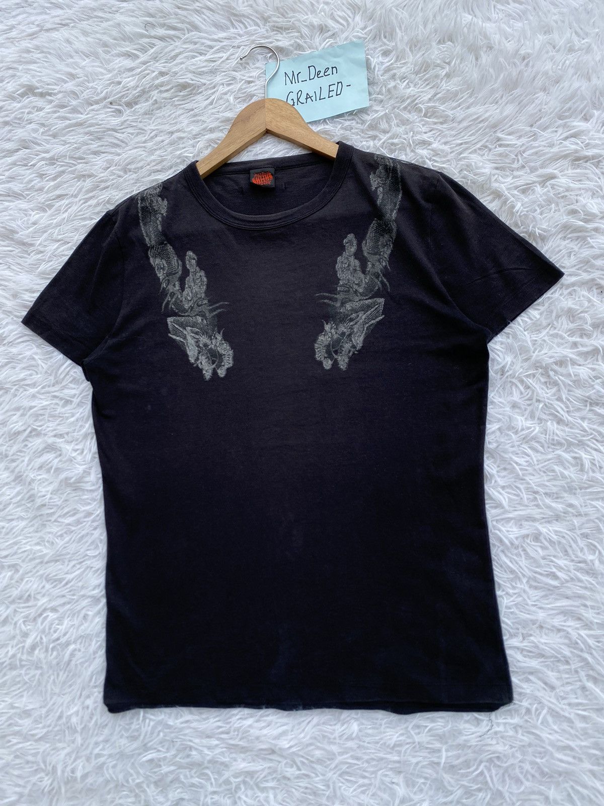 Jean Paul Gaultier Rare Vintage 90s Jean Paul Gaultier Dragon Tshirt Size S / US 4 / IT 40 - 4 Thumbnail