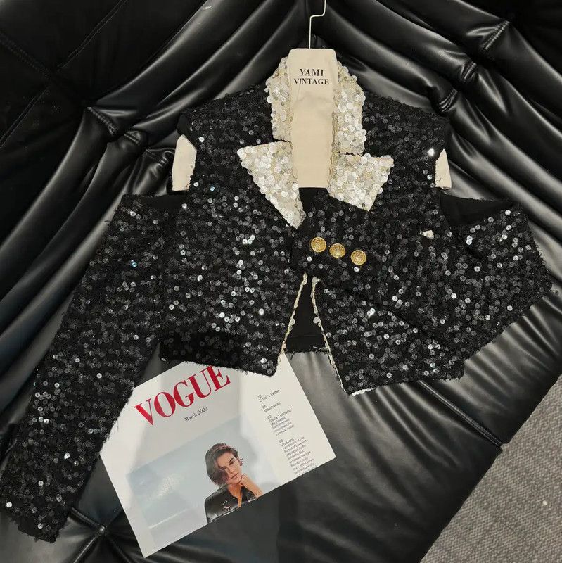 Balmain Balmain Black Silk Embroidered Women's Jacket 0089 Size M / US 6-8 / IT 42-44 - 1 Thumbnail