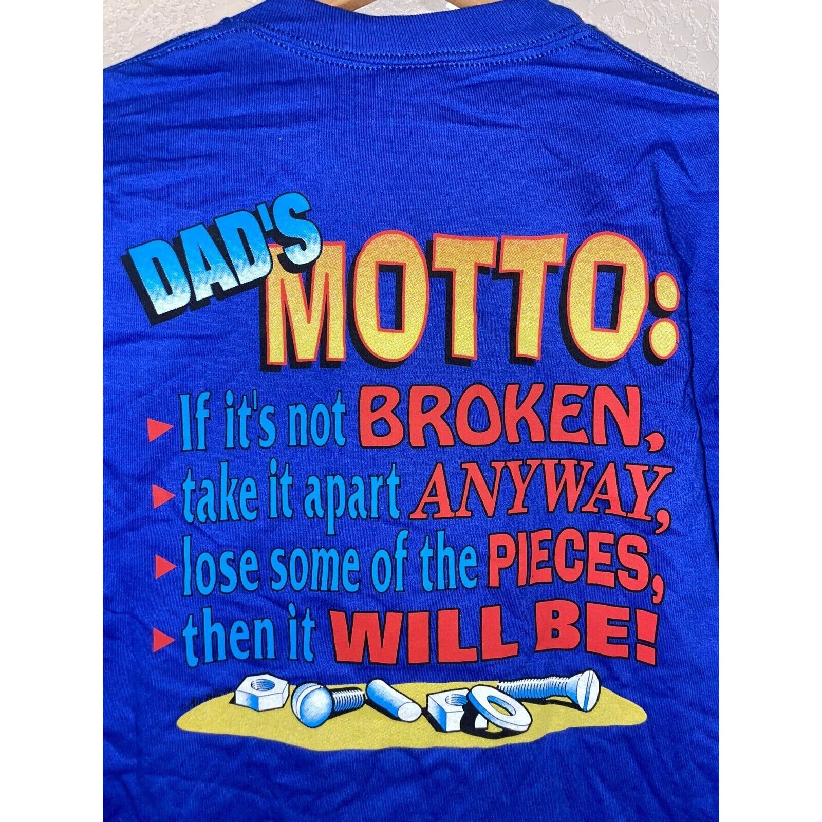 Jerzees Vintage Test Print Shirt Voices In My Head Dads Tee VTG 90s Size US L / EU 52-54 / 3 - 7 Thumbnail