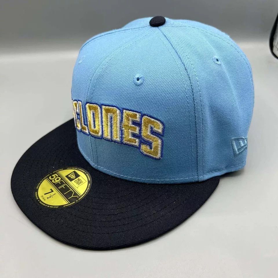 New Era Brooklyn Cyclones Hat Men 7 1/2 Blue Gray MiLB Snap Back Cap Size ONE SIZE - 4 Thumbnail
