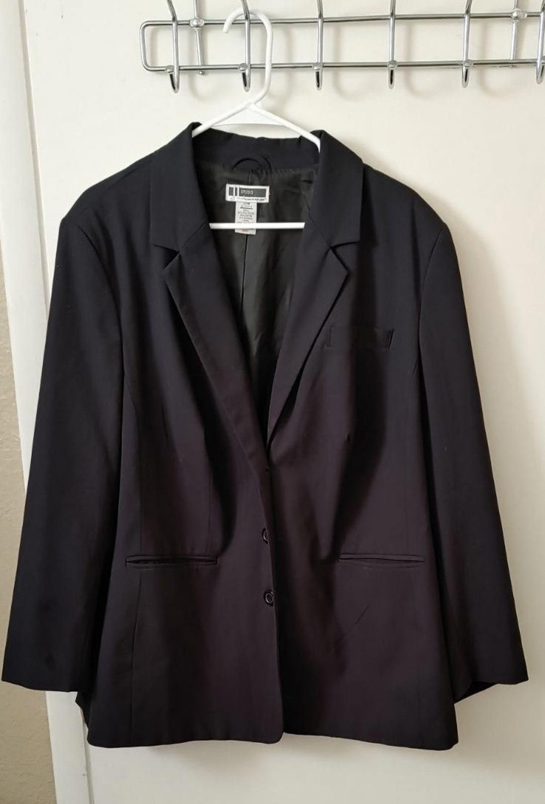 Other Chic JL Studio Exclusively For Jessica London Black Blazer Size XXL / US 16-18 / IT 52-54 - 1 Thumbnail