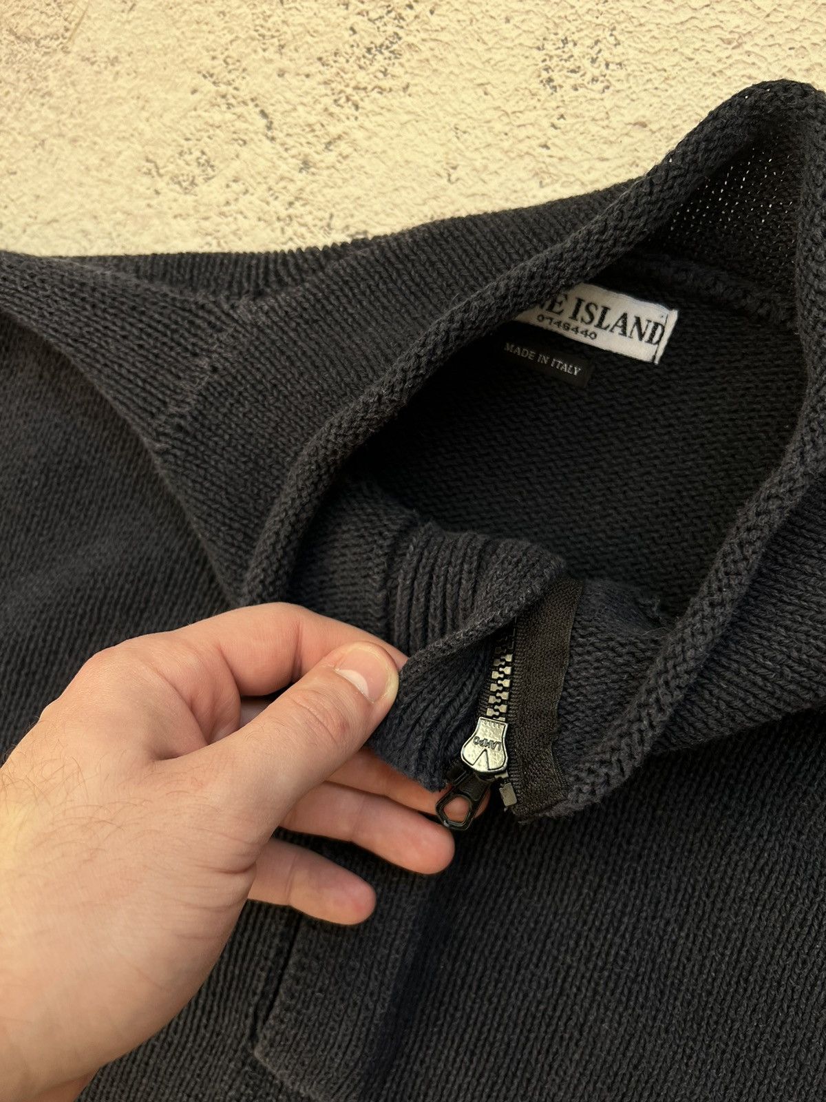 Massimo Osti × Stone Island × Vintage Stone Island Vintage Knit Sweater Size US XL / EU 56 / 4 - 5 Thumbnail