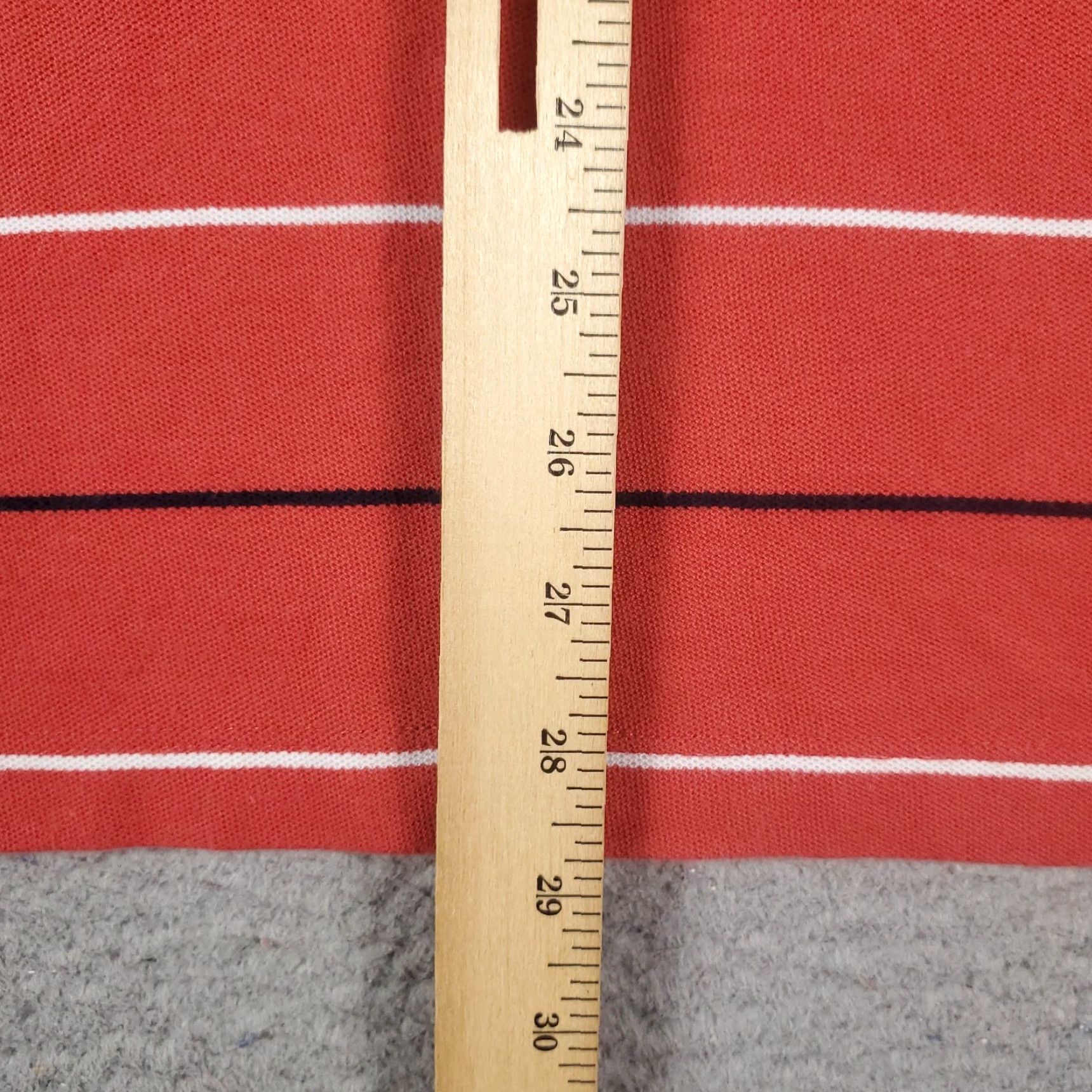 Nautica Nautica Polo Shirt Mens XL Red Orange Striped Short Sleeve Button Collar Classic Preppy Casual Shirt Mens XL Red/Orange Size US XL / EU 56 / 4 - 4 Thumbnail