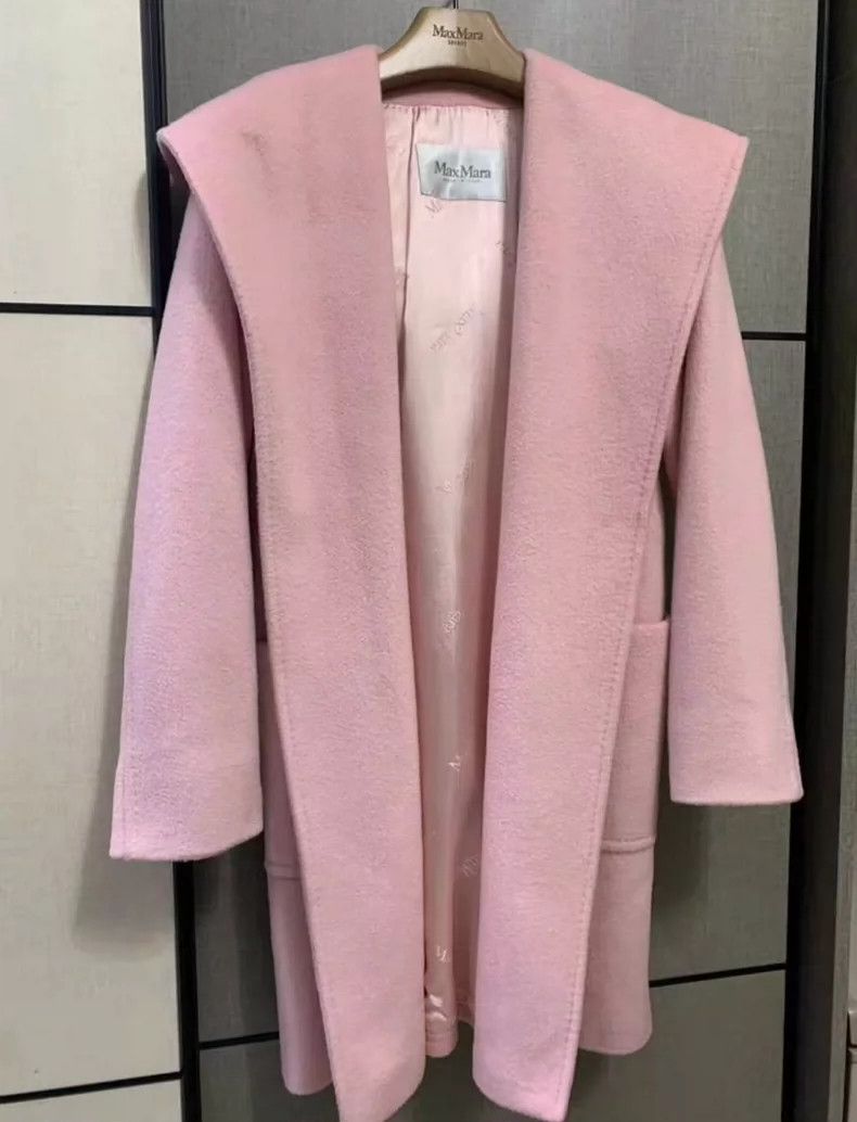MaxMara Rialto Pink Wool Coat -dmc