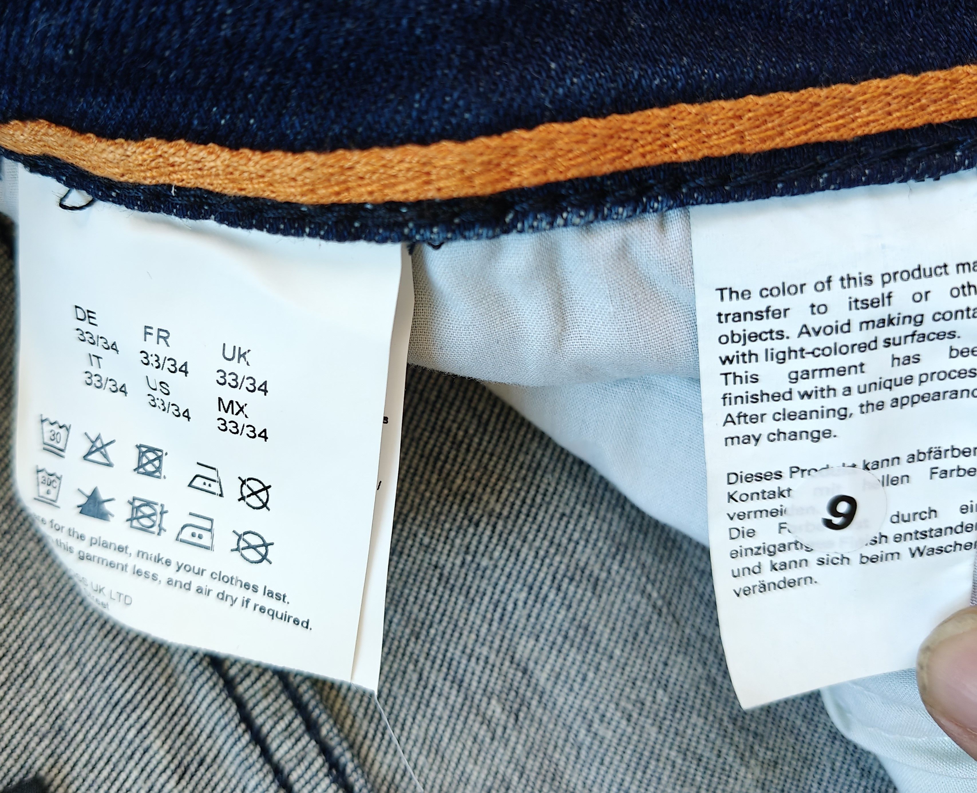 Hugo Boss HUGO BOSS RE.MAINE Regular fit Jeans Free Shipping T/6109 Size US 33 - 8 Thumbnail