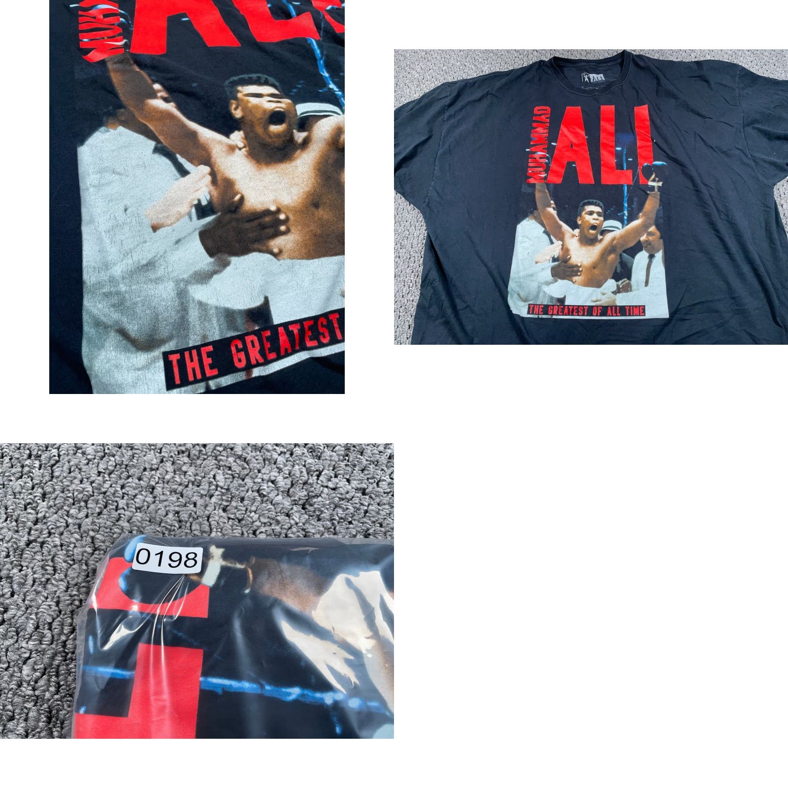 Vintage VINTAGE Muhammed Ali Big Print T-Shirt Adult 5X Black Boxing Retro Streetwear Official Size US XXL / EU 58 / 5 - 8 Thumbnail