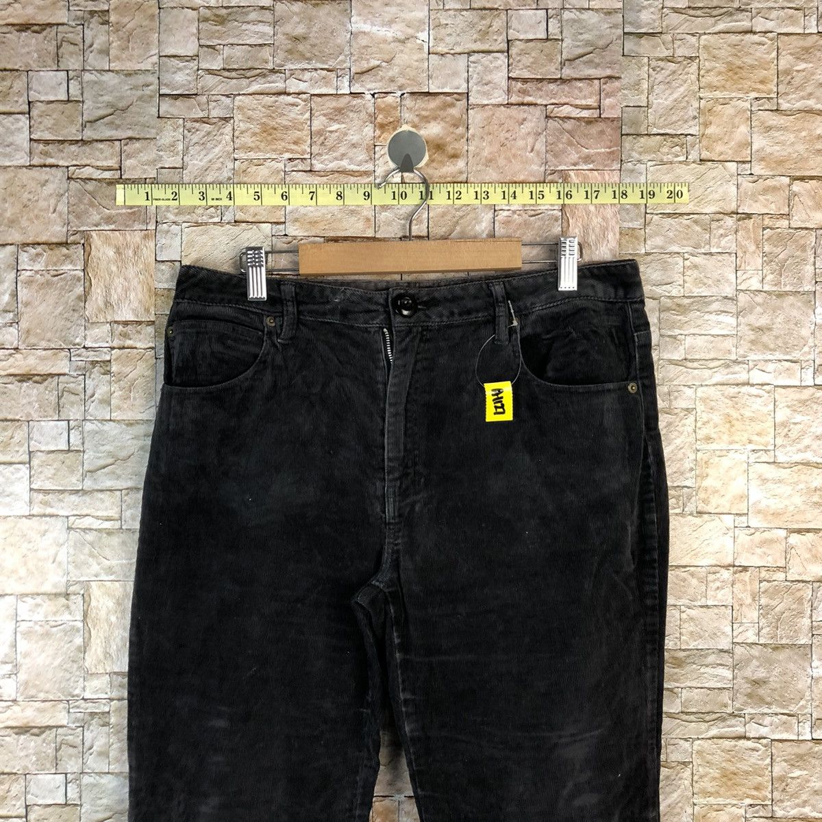 Japanese Brand Top Valu Coduroy Black Casual Pants #A1127 Size US 30 / EU 46 - 4 Thumbnail