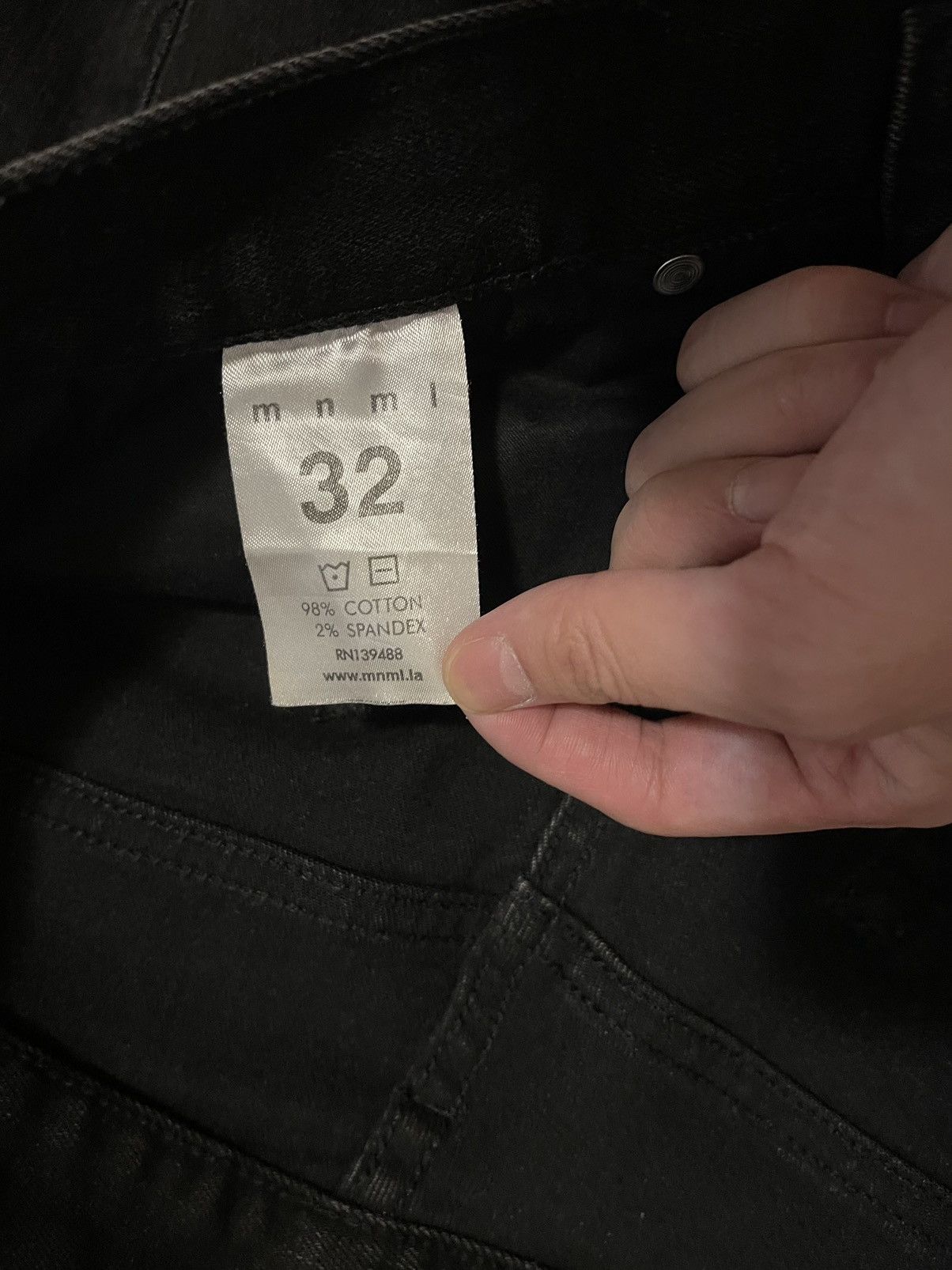 MNML Mnml Classic Black Distressed Jeans Size 32 Size US 32 / EU 48 - 4 Thumbnail