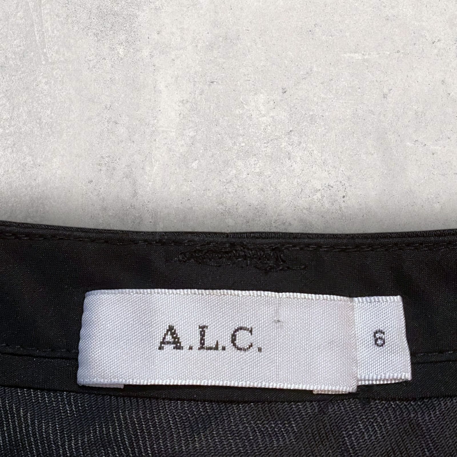 A.L.C. ALC Split Hem Satin Pants Black Size 6 Size 28" / US 6 / IT 42 - 3 Thumbnail
