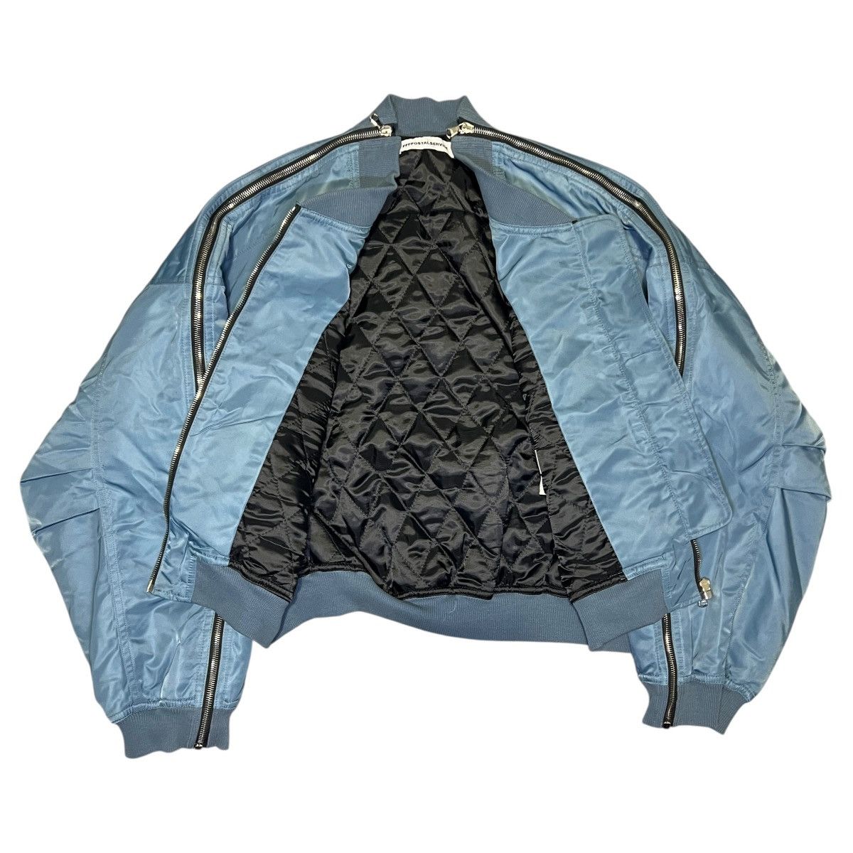 FFFPOSTALSERVICE FFFPOSTALSERVICE Nylon Multi Zip Bomber Jacket Size US S / EU 44-46 / 1 - 5 Thumbnail