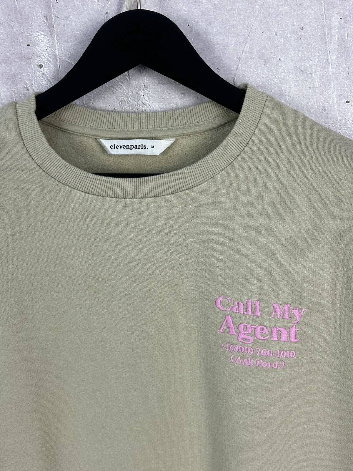 Eleven Paris × Vintage Eleven Paris Beige Printed Cotton Men’s Sweatshirt Size US M / EU 48-50 / 2 - 4 Thumbnail