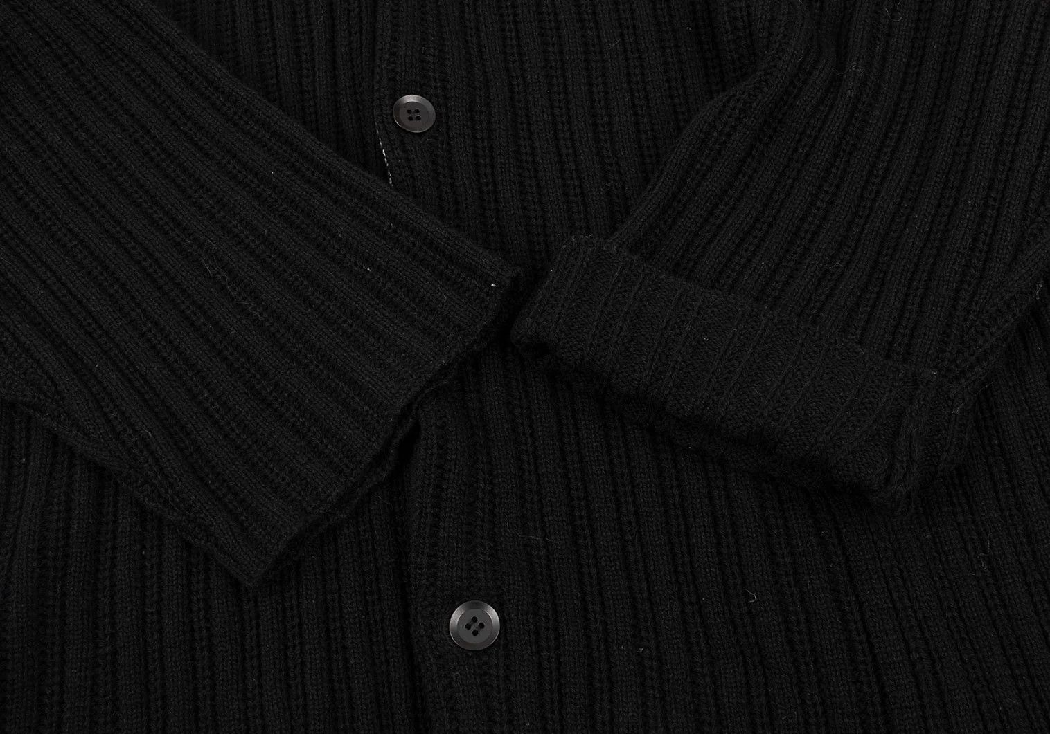 Yohji Yamamoto Yohji Yamamoto Half Layered Wool Knit Jacket Size US M / EU 48-50 / 2 - 6 Thumbnail