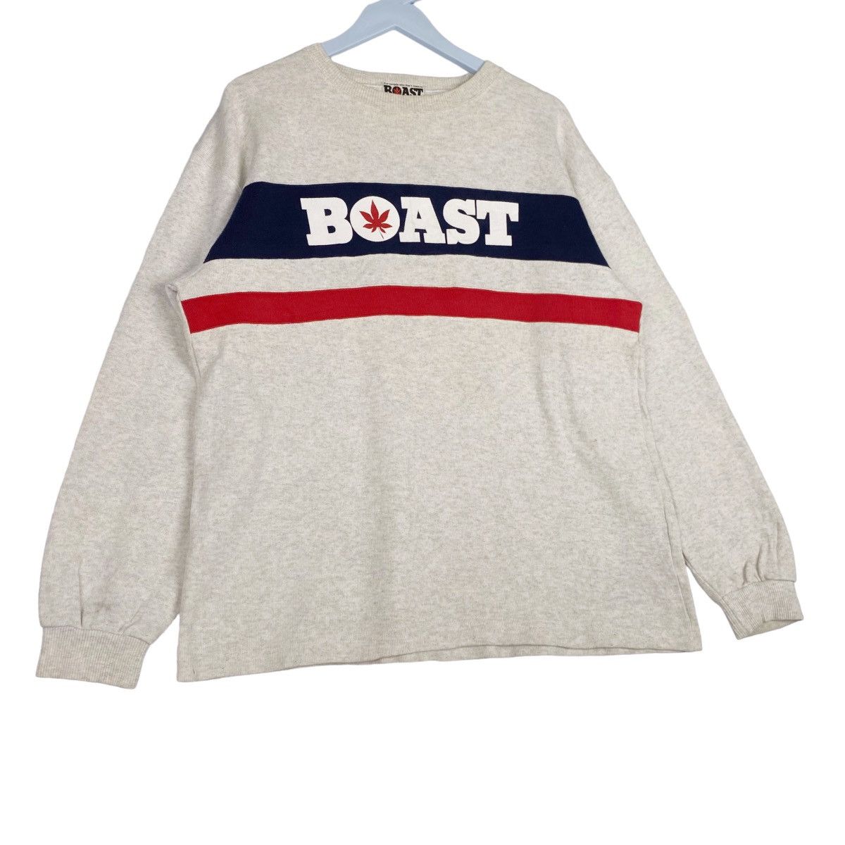 Boast × Vintage Vintage Boast USA Printed Crewneck Sweatshirt Light Gray Size US XL / EU 56 / 4 - 3 Thumbnail