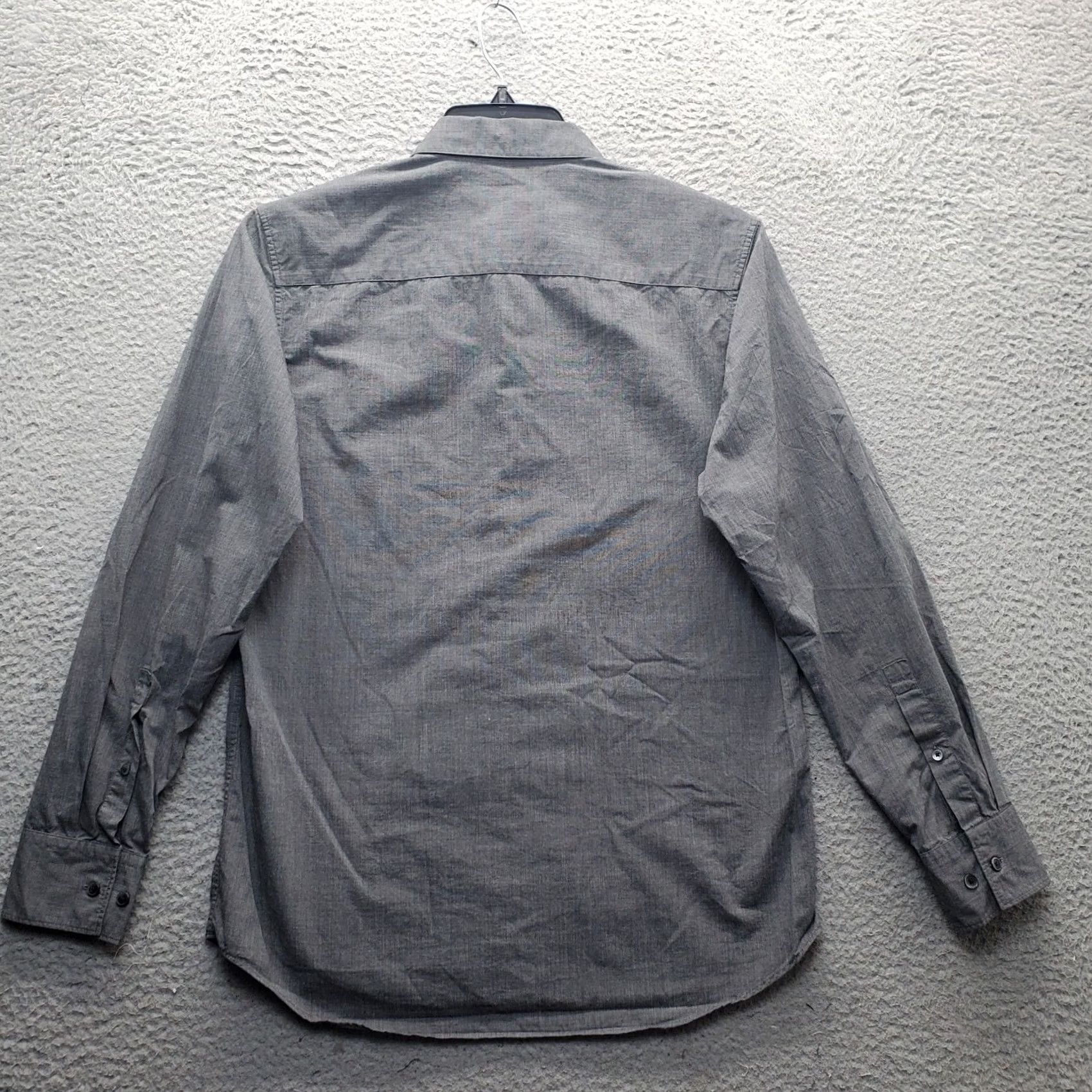 Calvin Klein Calvin Klein Shirt Mens Small Gray Modern Fit Embroidered Long Sleeve Button-Up Size US S / EU 44-46 / 1 - 2 Thumbnail