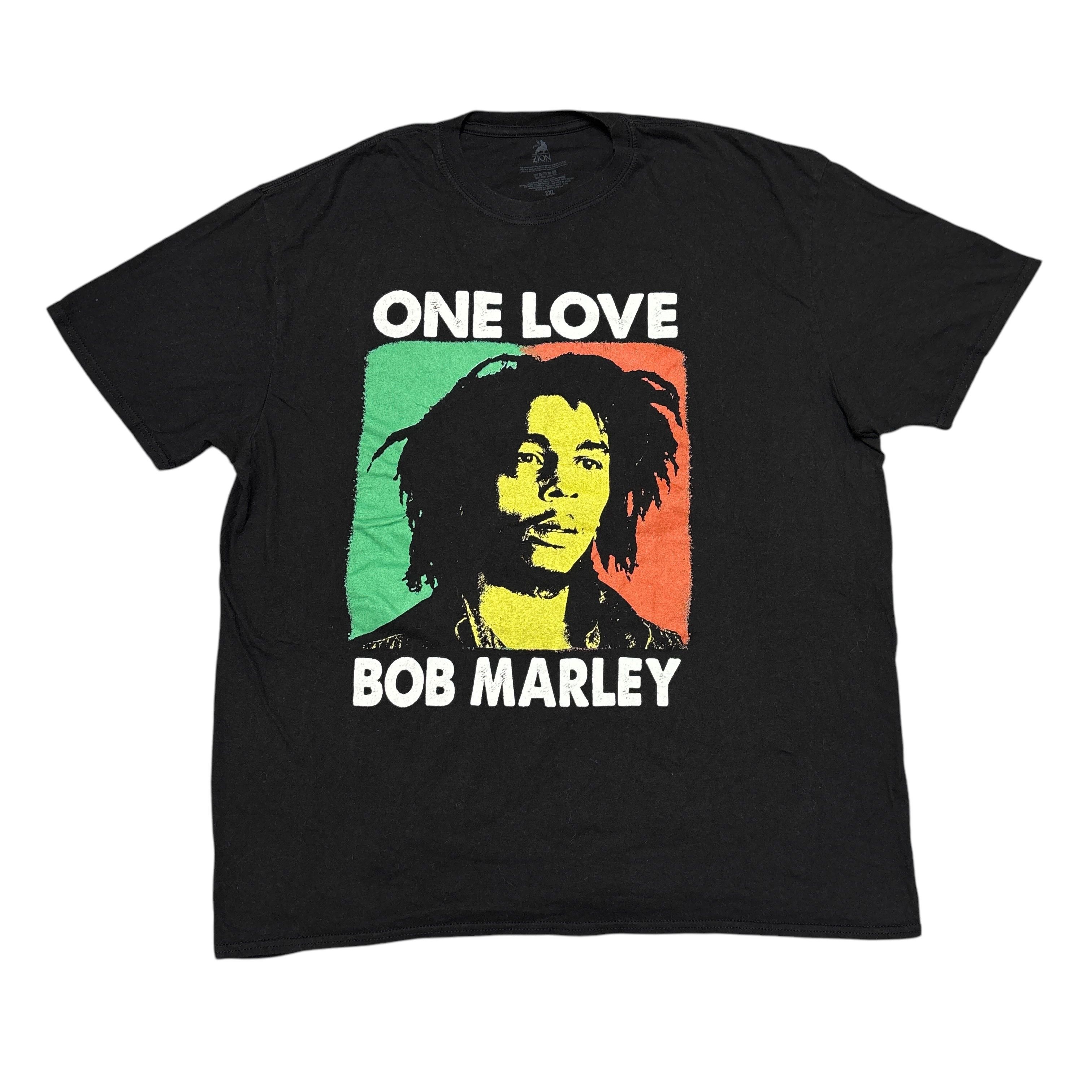Bob Marley × Vintage × Zion Rootswear Bob Marley Shirt Rap Tee Rasta Reggae Hip Hop Band Tee Size US XXL / EU 58 / 5 - 1 Thumbnail