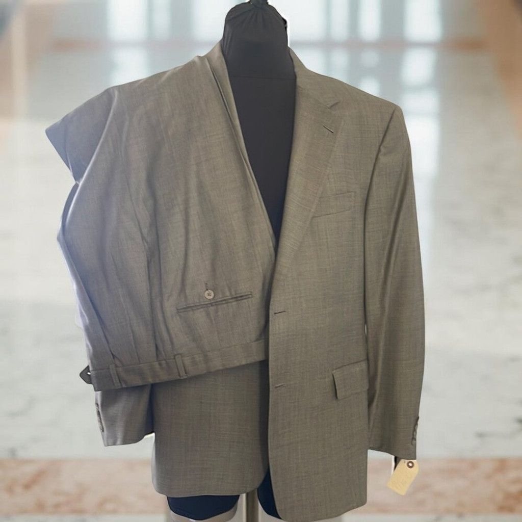 Hart Schaffner Marx Hart Shaffner Marx Men's Light Olive Suit 44L 36/29 Size 44L - 2 Thumbnail