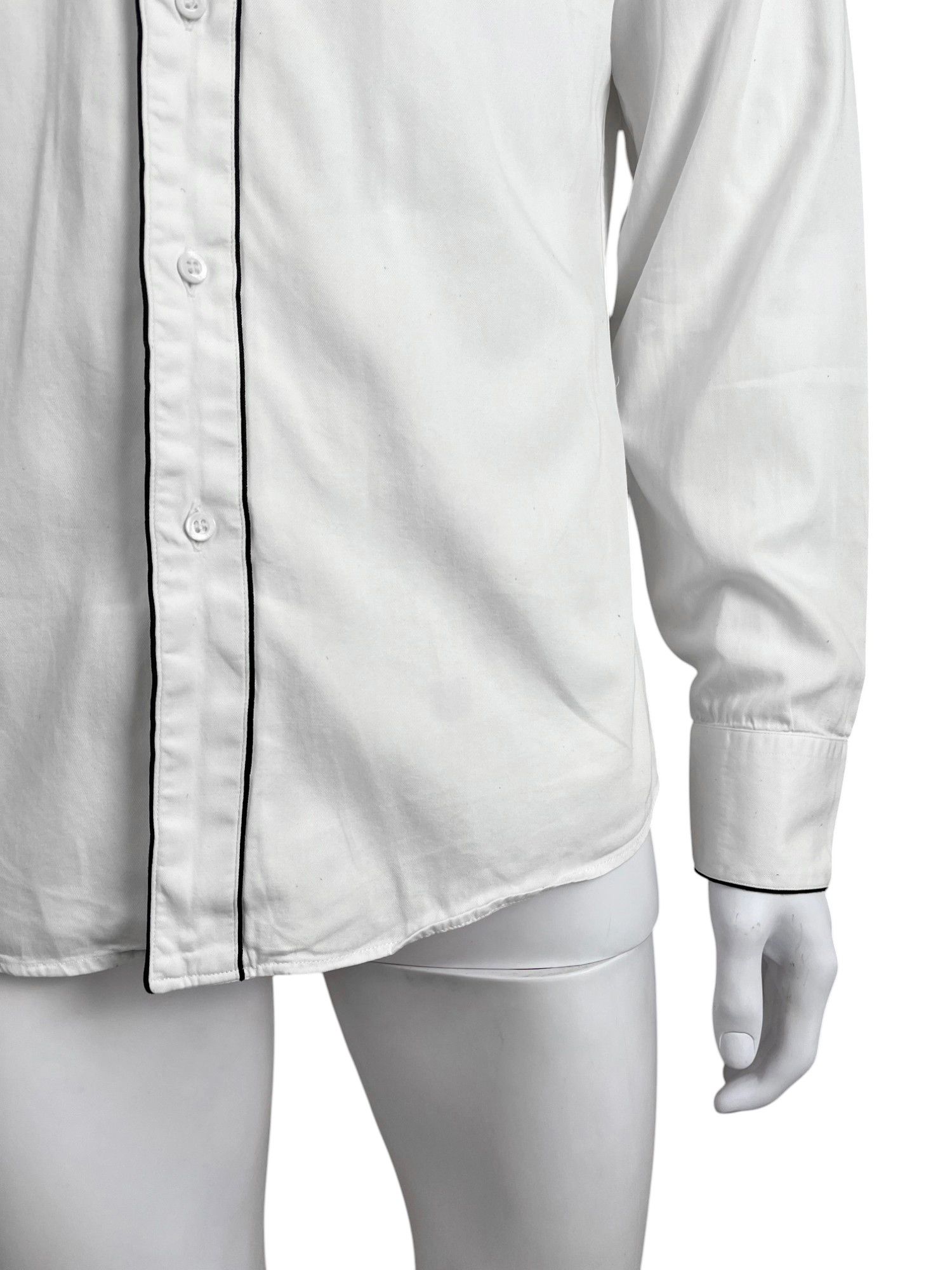 Gucci 2000's Military White Cotton Shirt Size US L / EU 52-54 / 3 - 4 Thumbnail