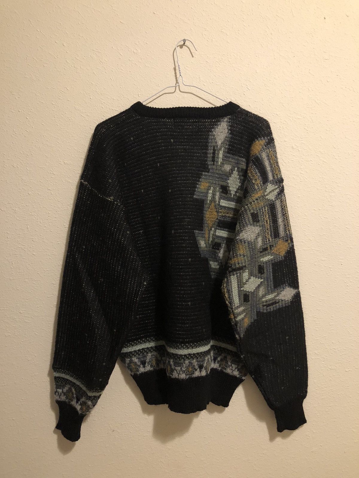 Vintage Vintage Y2K Fiori Blu Wool Knit Pullover Sweater Size US M / EU 48-50 / 2 - 7 Thumbnail