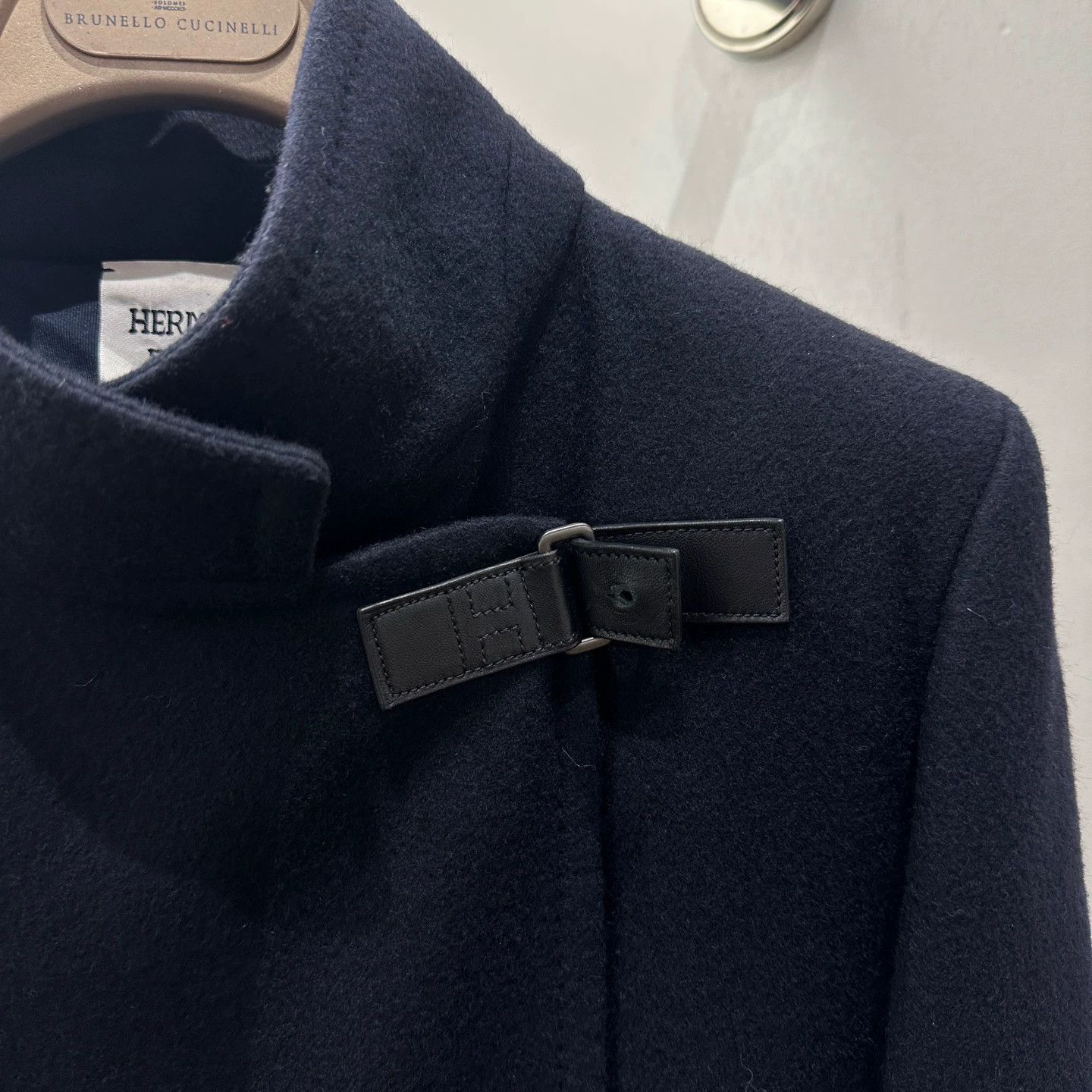 Hermes Hermes mar127 cashmere leather buttons overcoat size 40 Size M / US 6-8 / IT 42-44 - 6 Thumbnail