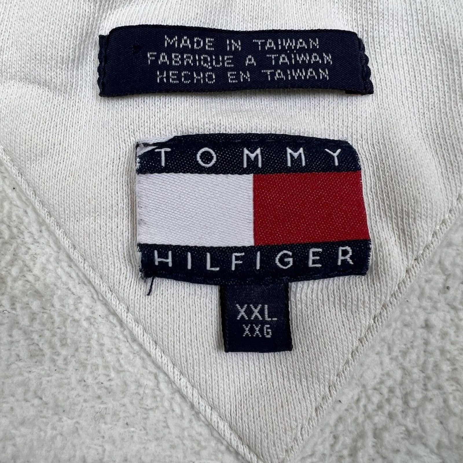 Tommy Hilfiger × Vintage Vintage 90s Tommy Hilfiger Sweatshirt XL Tommy Flag Pullover Size US XL / EU 56 / 4 - 7 Thumbnail