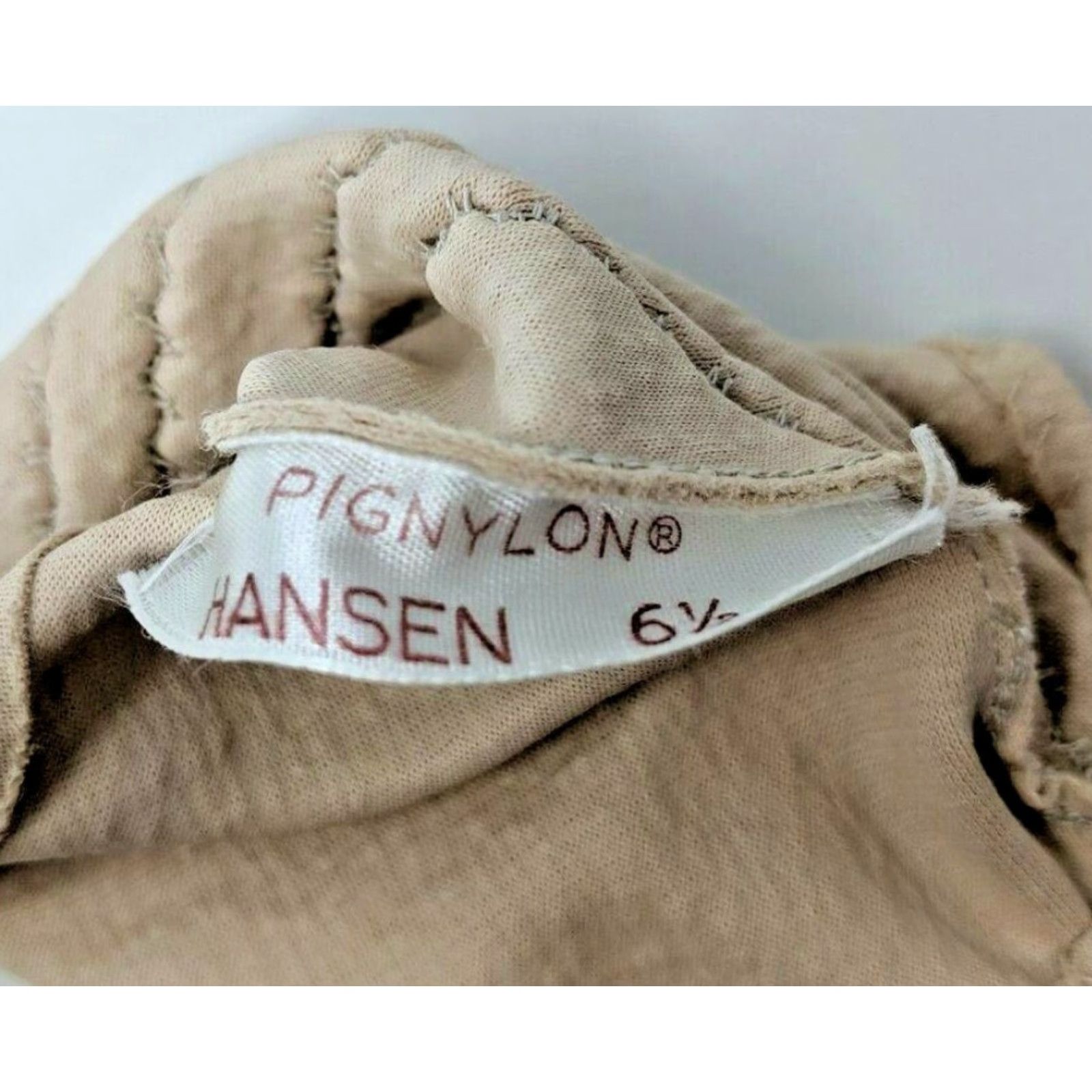 Vintage VINTAGE Hansen Gloves Ladies Beige Tan Size 6 1/2 Textured Womens INade by Pignylon Hansen Gloves Beige Tan Womens Size 6 1/2 Textured Size ONE SIZE - 5 Thumbnail