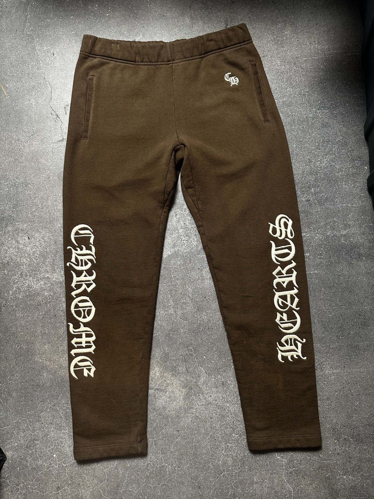 Chrome Hearts Chrome Hearts Slo Ride Brown Sweatpants Size Medium Size US 34 / EU 50 - 1 Thumbnail