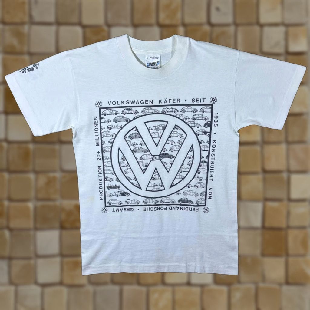 Vintage VINTAGE Screen Stars Volkswagen Plan. B Car Single Stitch White T-Shirt Small Mens Shirt Regular XS? Size US S / EU 44-46 / 1 - 1 Thumbnail