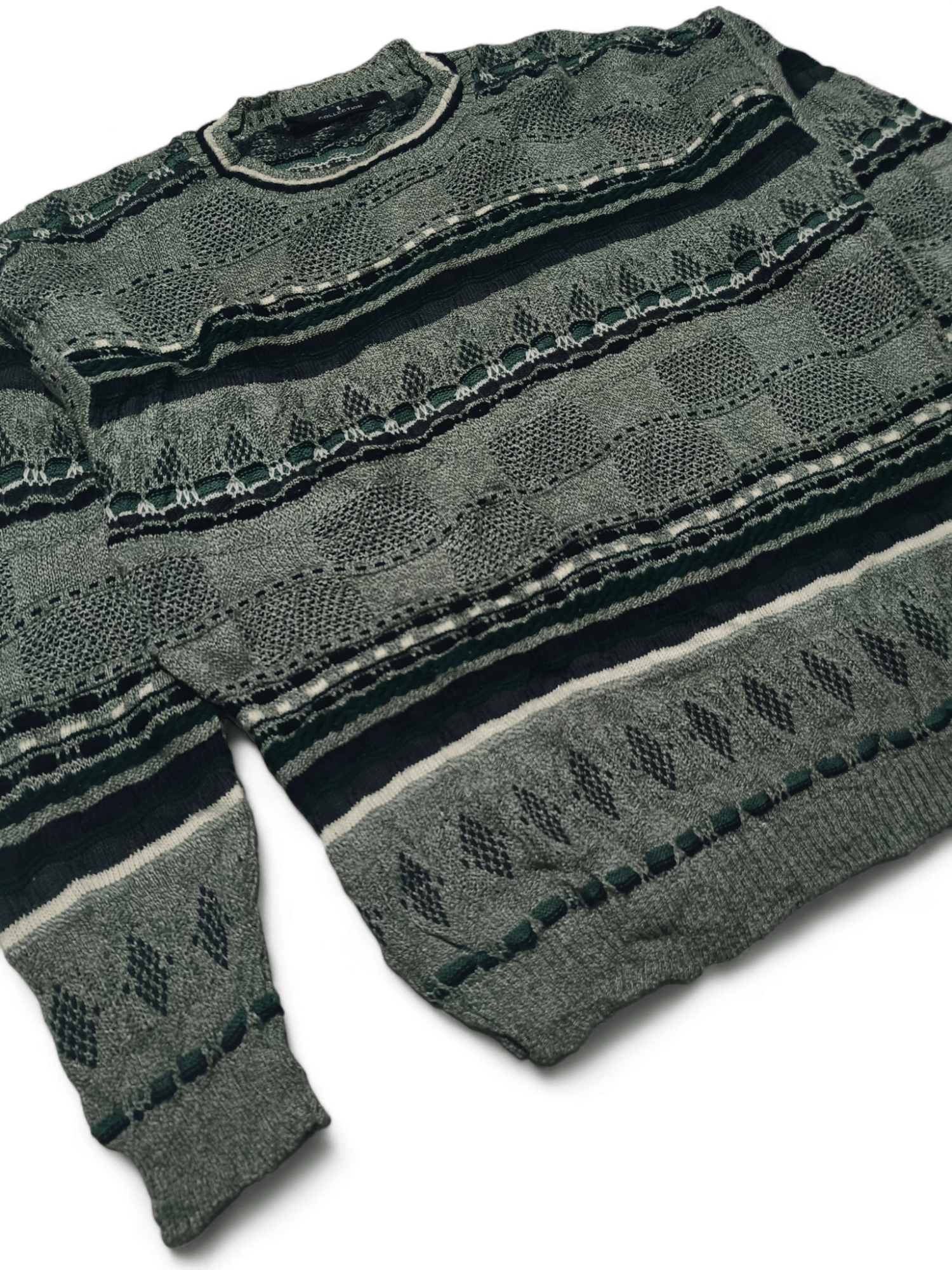 Protege Vintage PROTEGE Coogi Inspired Notorious Knit Wool Sweater Size US M / EU 48-50 / 2 - 5 Thumbnail