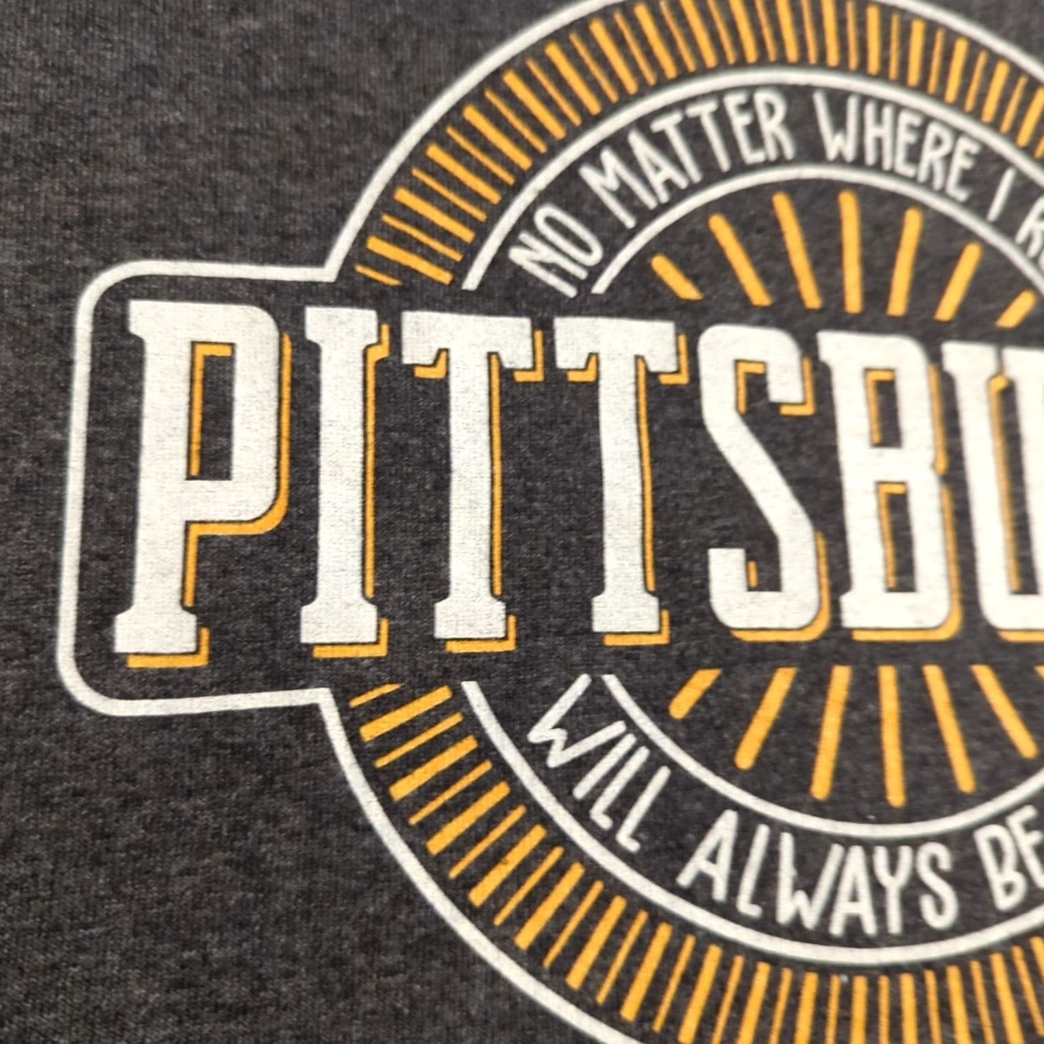 Delta Nike Pittsburgh Shirt L Mens Gray Solid Cotton Knit Size US L / EU 52-54 / 3 - 3 Thumbnail