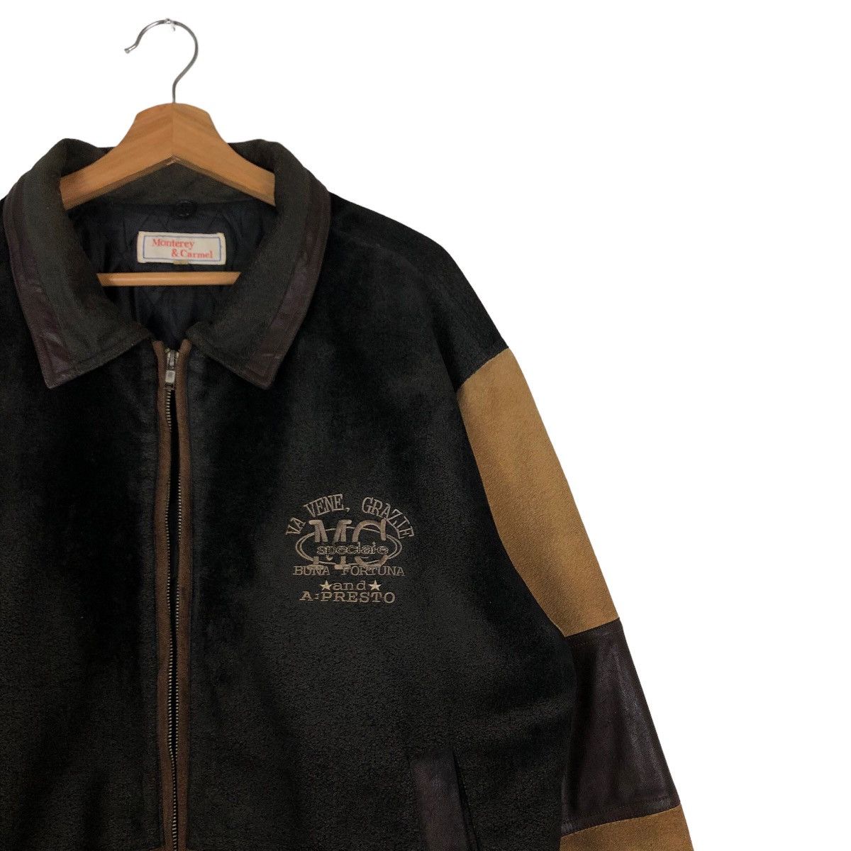 Japanese Brand 🔥Vintage Bomber Jacket Monterey & Carmel Big Logo Cartoon Size US L / EU 52-54 / 3 - 6 Thumbnail
